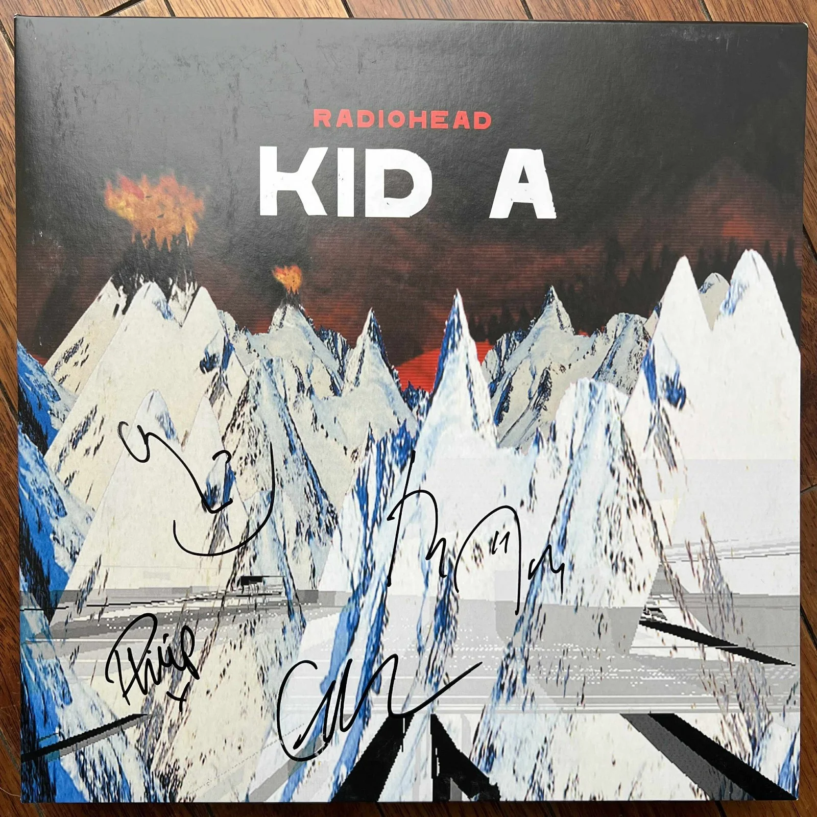 Radiohead Thom Yorke Kid A Autographed Signed Album Vinyl Record LP with COA, image 4