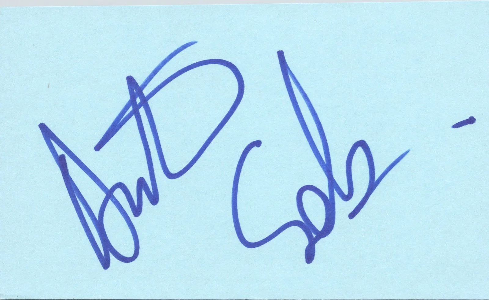 Antonio Sabato Jr — Antonio Sabato Jr Signed 3x5 Index Card Autographed Melrose Place