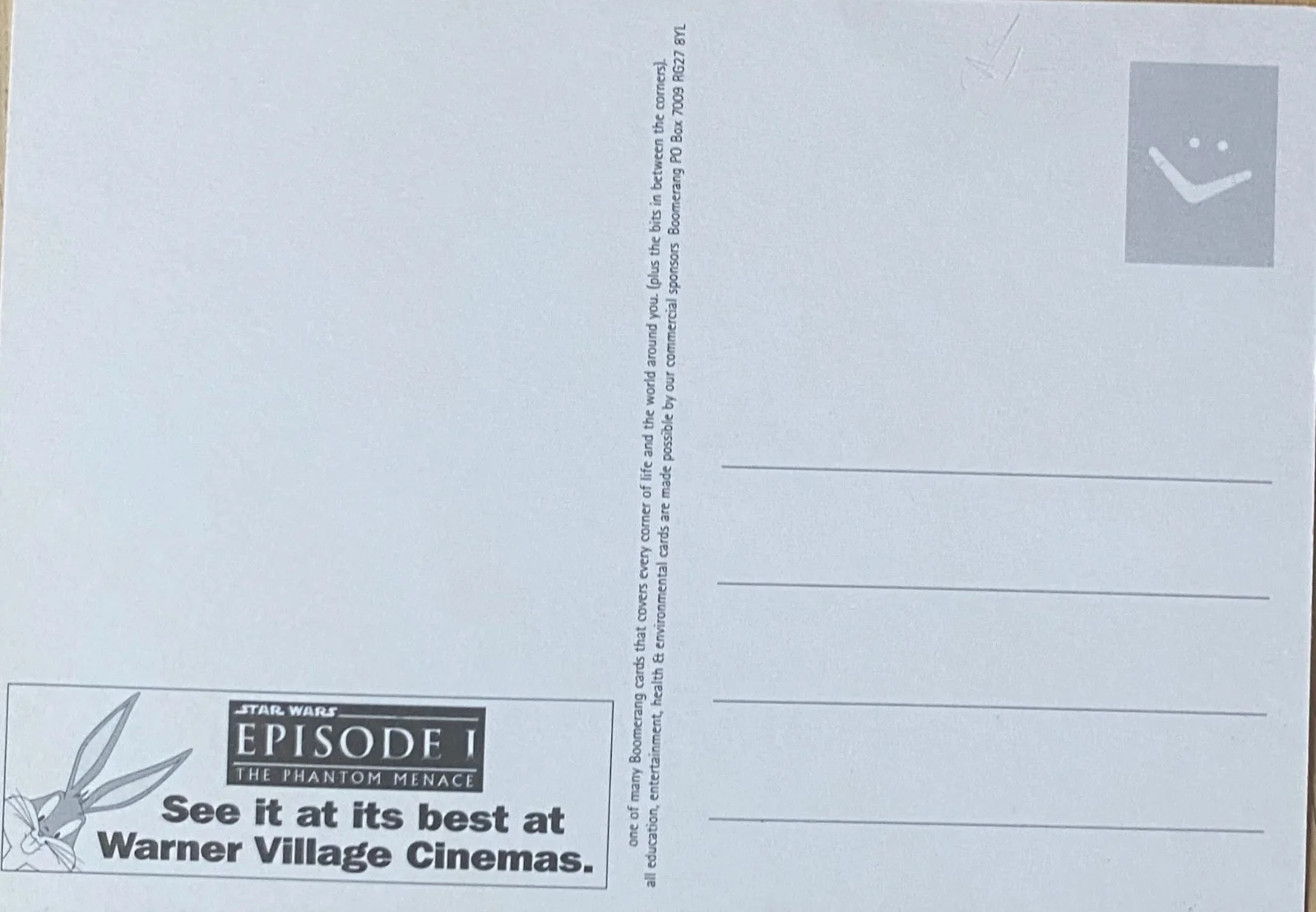 Star Wars, Episode 1, The Phantom Menace Promotional Postcard 1999, image 2