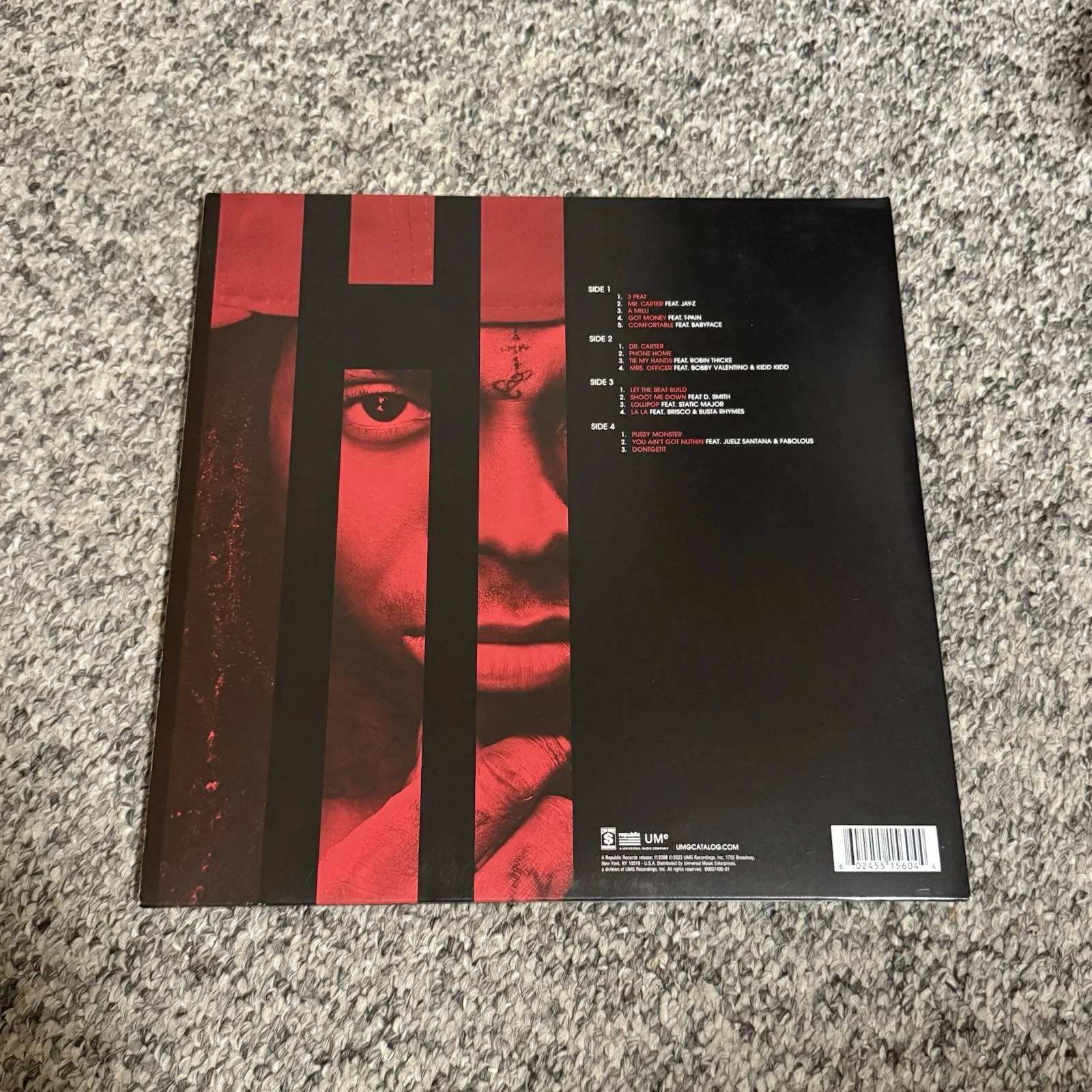 THE ALCHEMIST SIGNED THA CARTER 3 VINYL RECORD LIL WAYNE PRODUCER, изображение 2