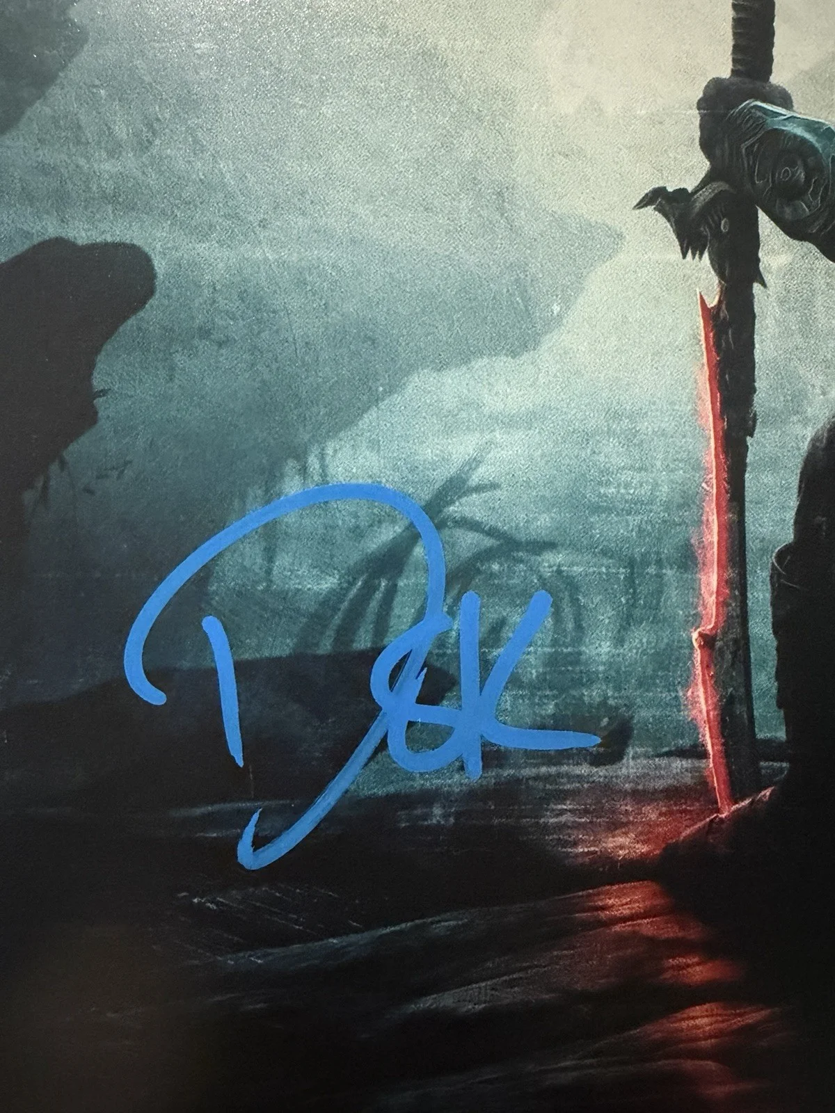 Dimitrius Koloamatangi — DIMITRIUS KOLOAMATANGI SIGNED 11x14 PREDATORS BADLANDS BECKETT (A) +EXACT PROOF, image 2