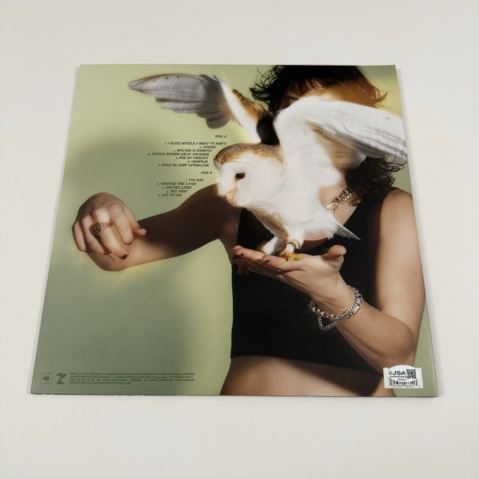 KING PRINCESS SIGNED HOLD ON BABY VINYL RECORD AUTOGRAPHED JSA COA, image 3