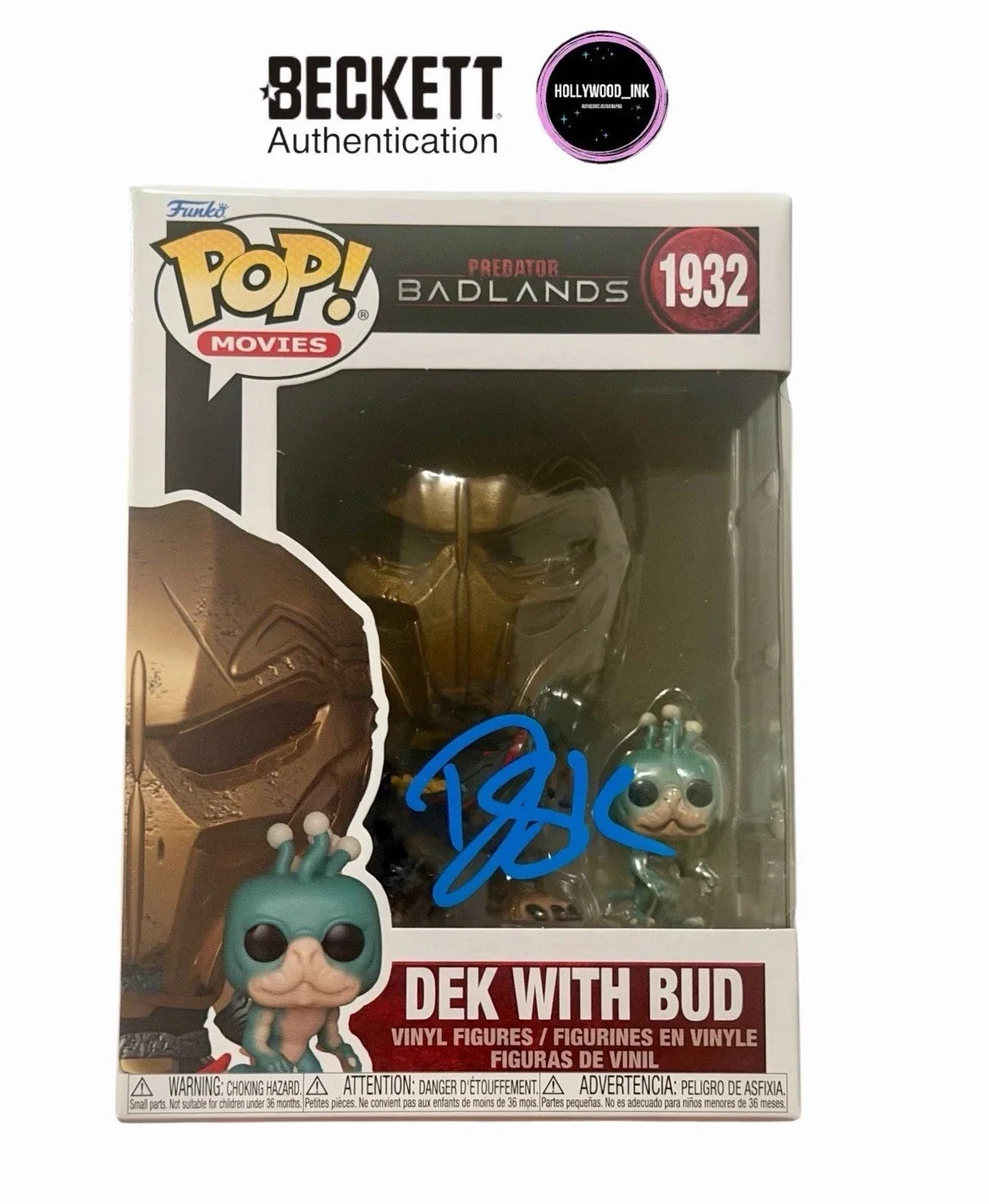 Dimitrius Koloamatangi — DIMITRIUS KOLOAMATANGI SIGNED DEK FUNKO PREDATOR BADLANDS BECKETT + PROOF (B)
