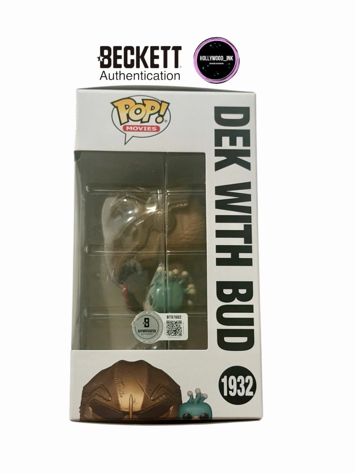 Dimitrius Koloamatangi — DIMITRIUS KOLOAMATANGI SIGNED DEK FUNKO PREDATOR BADLANDS BECKETT + PROOF (B), изображение 2