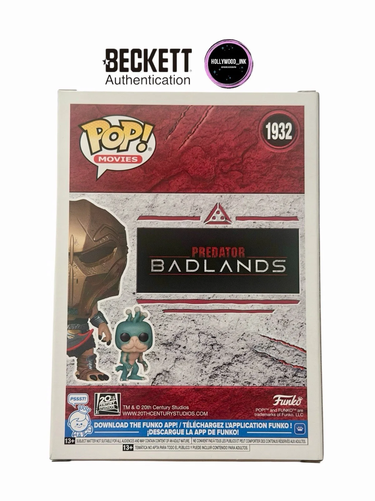 Dimitrius Koloamatangi — DIMITRIUS KOLOAMATANGI SIGNED DEK FUNKO PREDATOR BADLANDS BECKETT + PROOF (B), изображение 3
