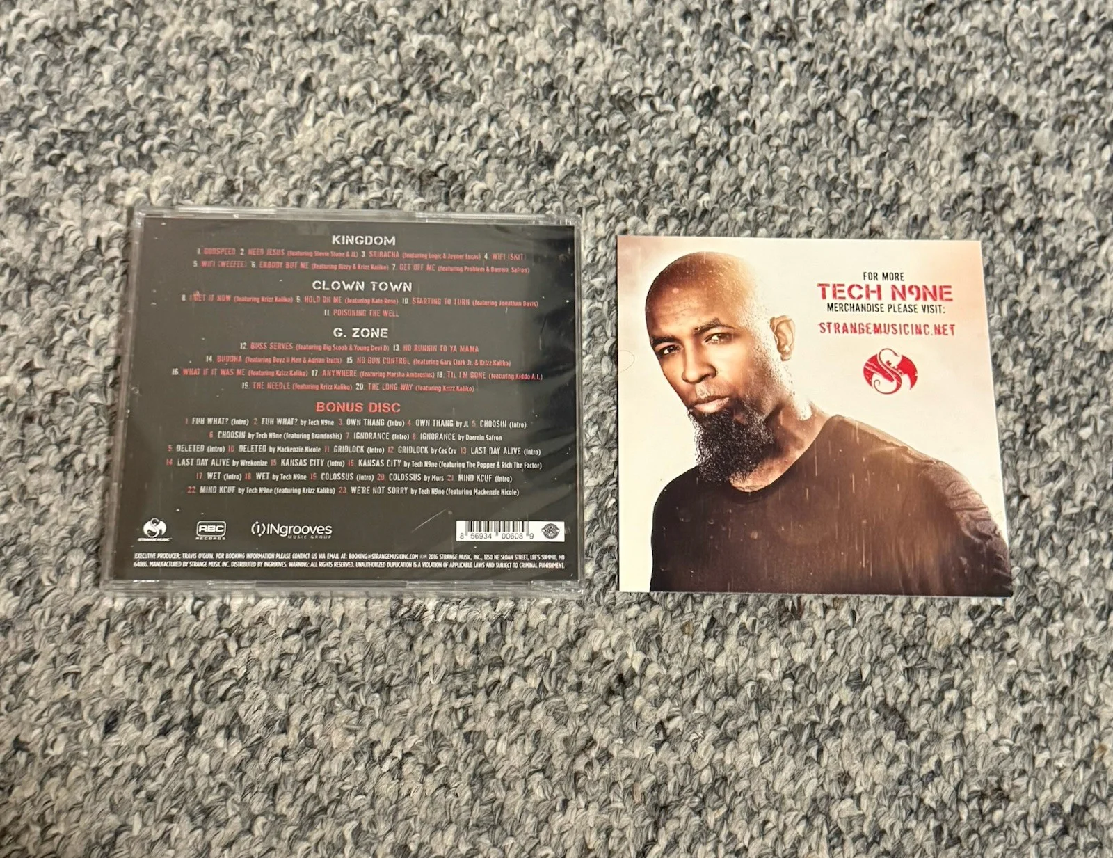 TECH N9NE SIGNED THE STORM CD STRANGE MUSIC RAPPER, image 3