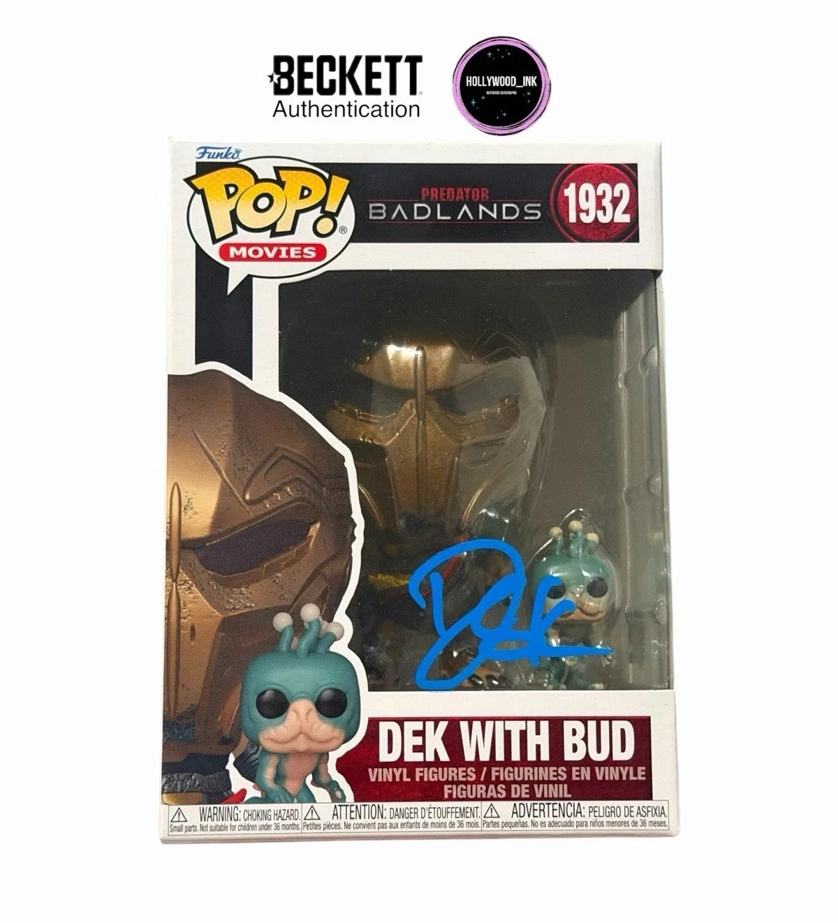 Dimitrius Koloamatangi — DIMITRIUS KOLOAMATANGI SIGNED DEK FUNKO PREDATOR BADLANDS BECKETT + PROOF (A)