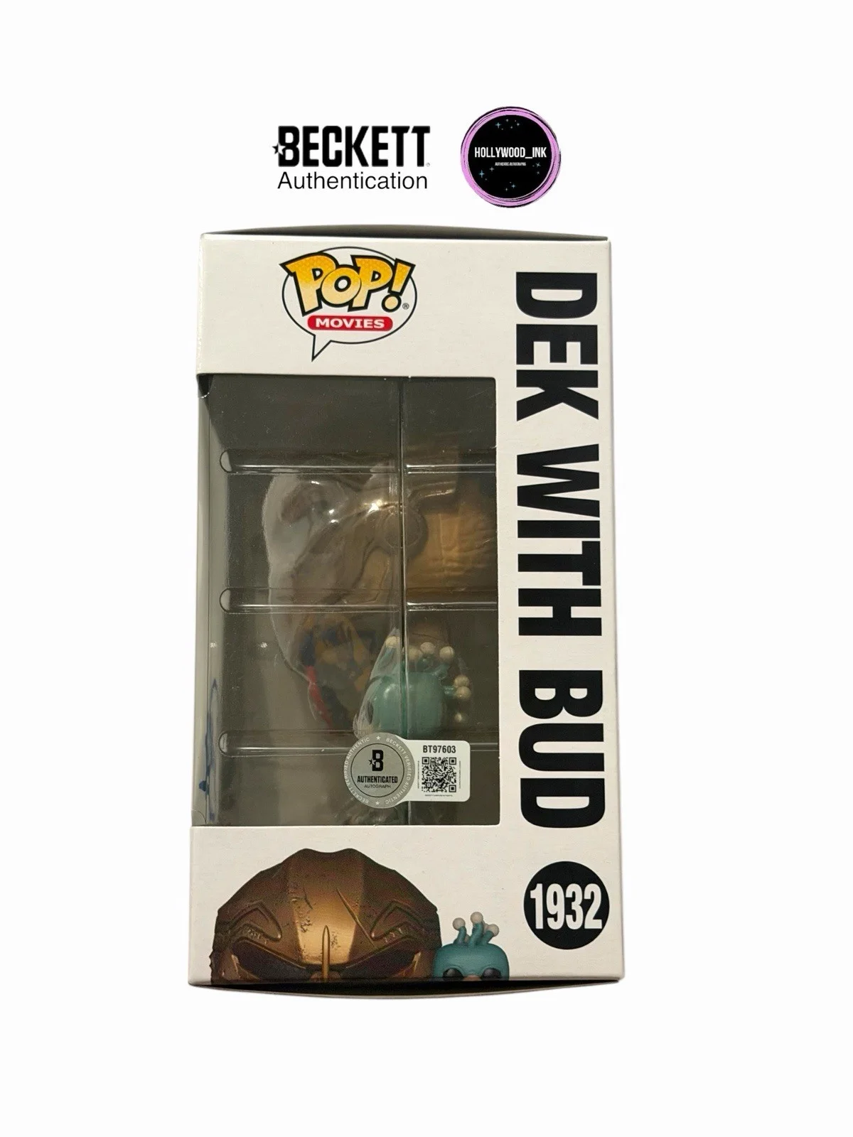Dimitrius Koloamatangi — DIMITRIUS KOLOAMATANGI SIGNED DEK FUNKO PREDATOR BADLANDS BECKETT + PROOF (A), изображение 2