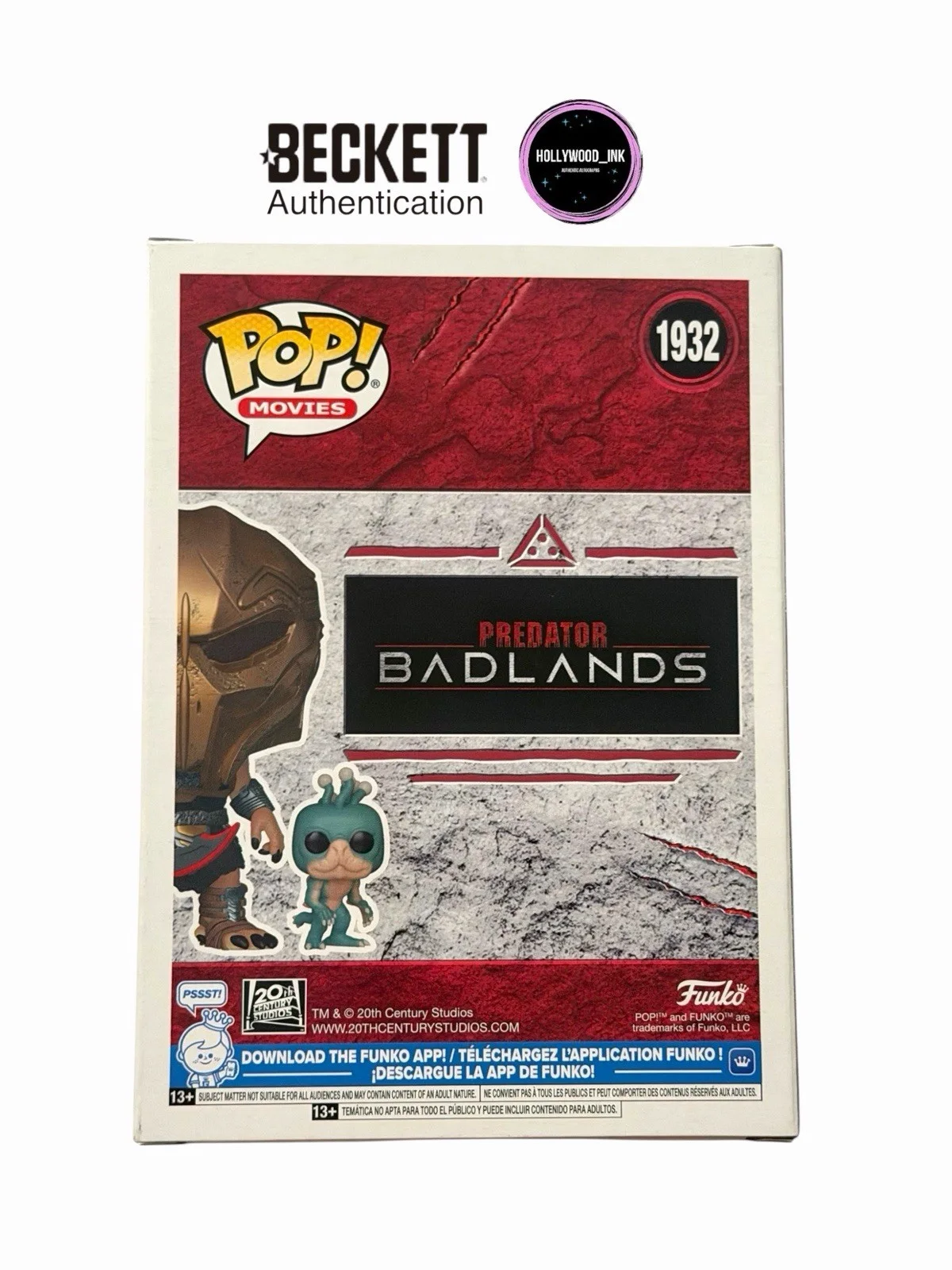 Dimitrius Koloamatangi — DIMITRIUS KOLOAMATANGI SIGNED DEK FUNKO PREDATOR BADLANDS BECKETT + PROOF (A), изображение 3
