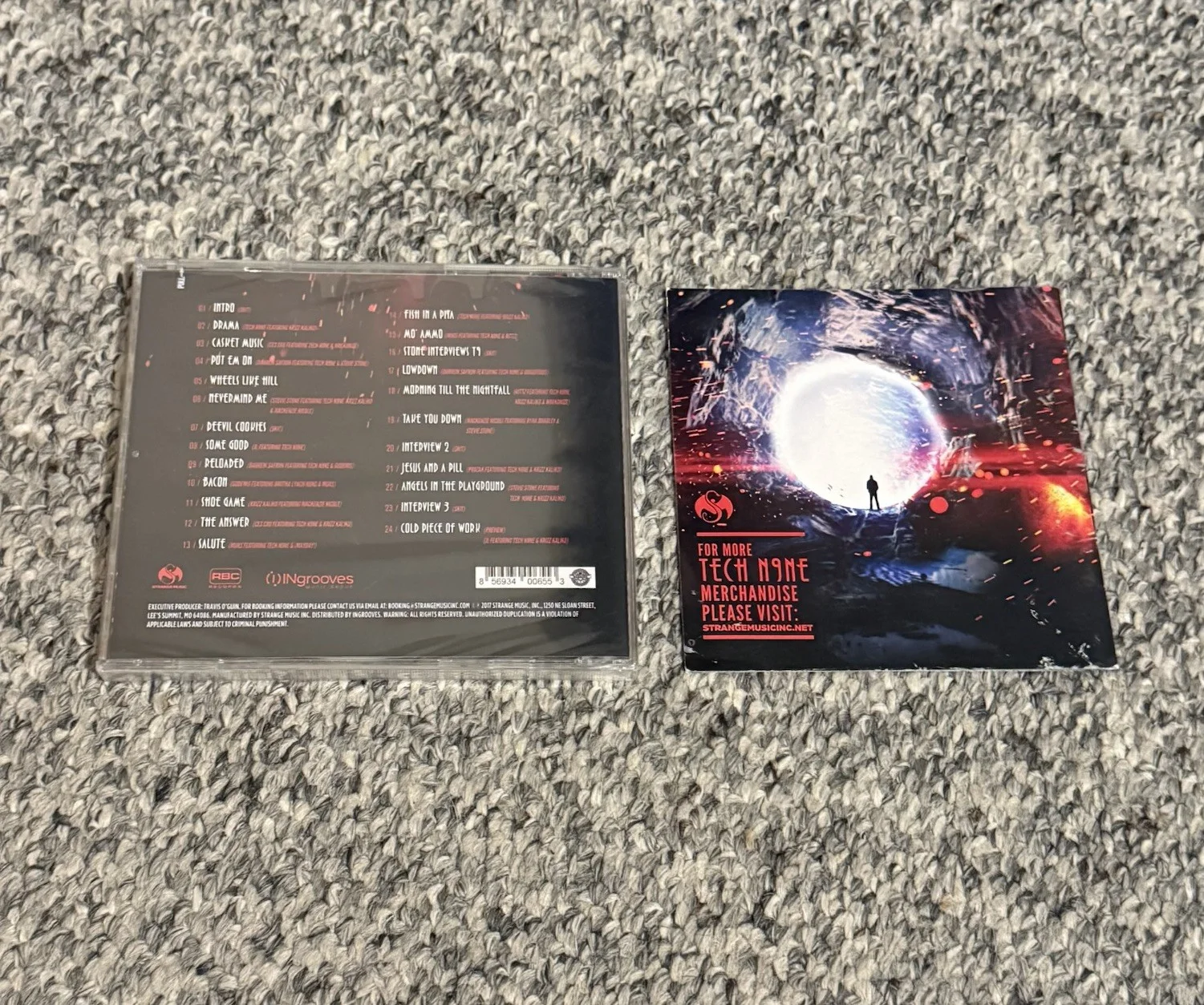 TECH N9NE SIGNED DOMINION CD STRANGE MUSIC RAPPER, image 3