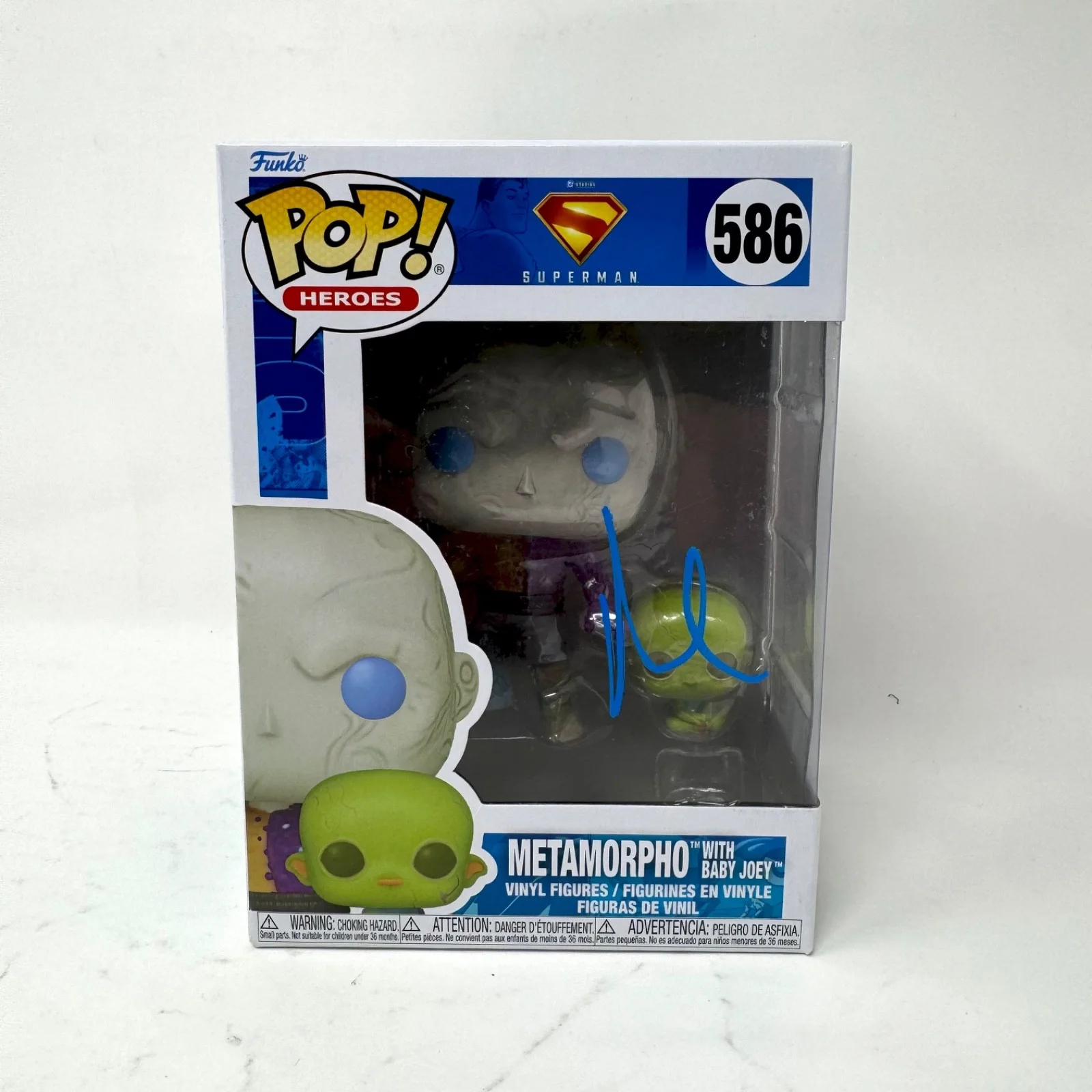 ANTHONY CARRIGAN — Anthony Carrigan Signed Superman Metamorpho Funko Pop 586 Autograph ACOA COA, изображение 3