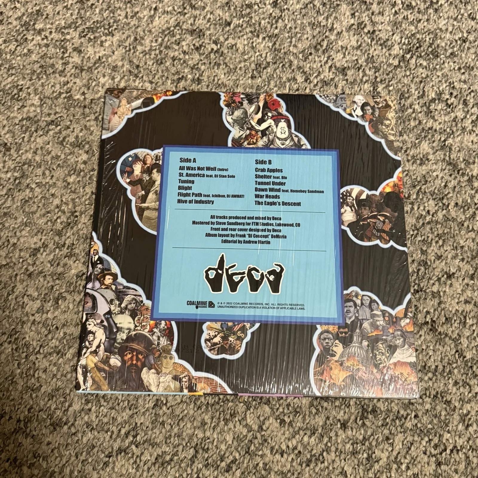 DECA SIGNED SMOKING GUN VINYL RECORD LP RAPPER, image 2