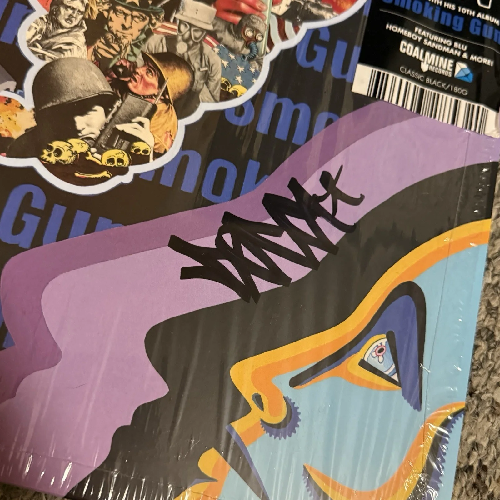 DECA SIGNED SMOKING GUN VINYL RECORD LP RAPPER, image 3