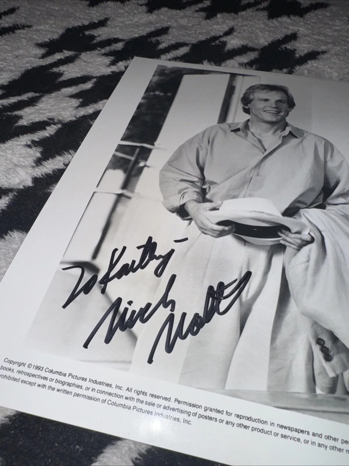 Nick Nolte — Signed Nick Nolte 8x10 Photo, image 2