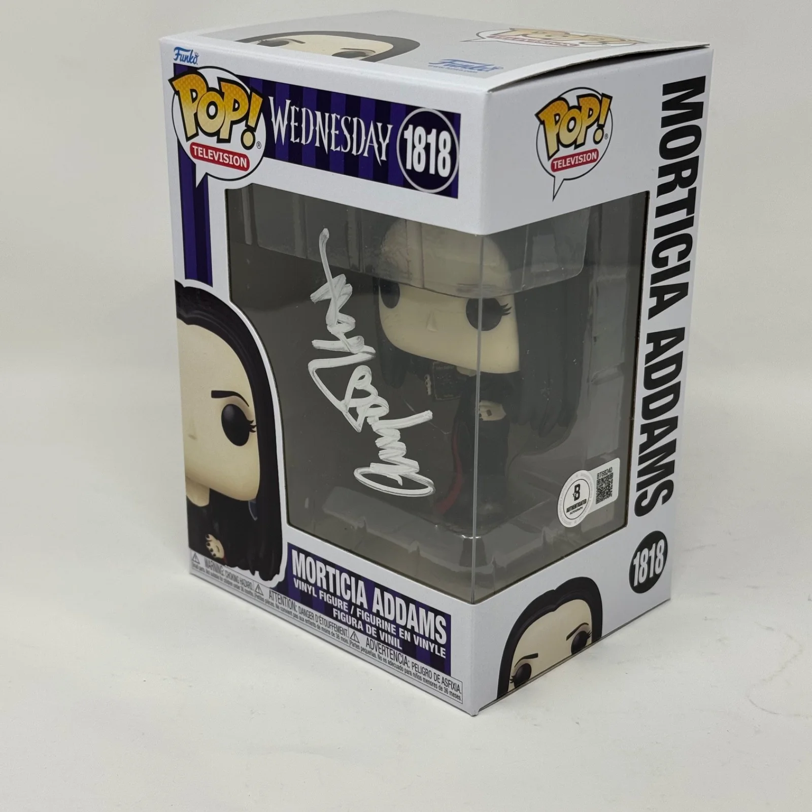 Anjelica Huston — Anjelica Huston Signed The Addams Family Morticia Addams Funko Pop Beckett COA, изображение 4