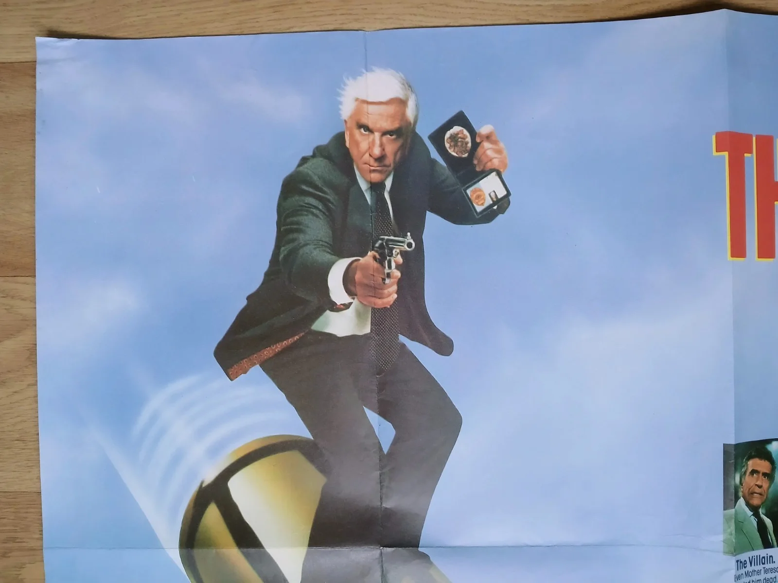 THE NAKED GUN (1988) original UK quad poster - classic Leslie Nielsen comedy, изображение 2