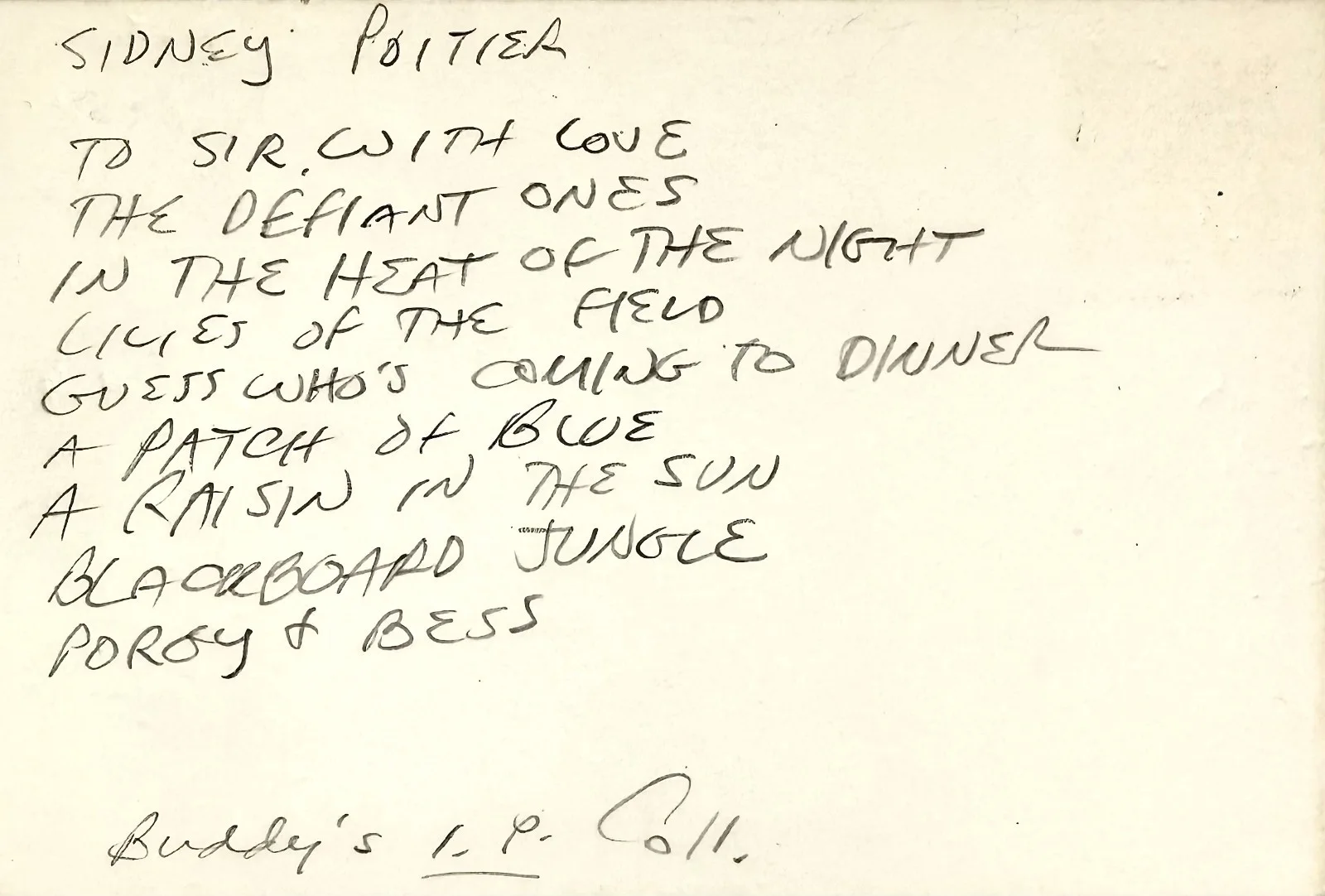 Sidney Poitier — SIDNEY POITIER Signed Autographed 4x6 INDEX CARD The Defiant Ones Porgy and Bess, изображение 5