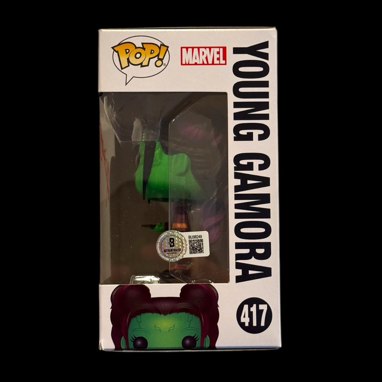 Ariana Greenblatt Signed Young Gamora Funko Pop #417 BAS Beckett COA Autograph, изображение 2