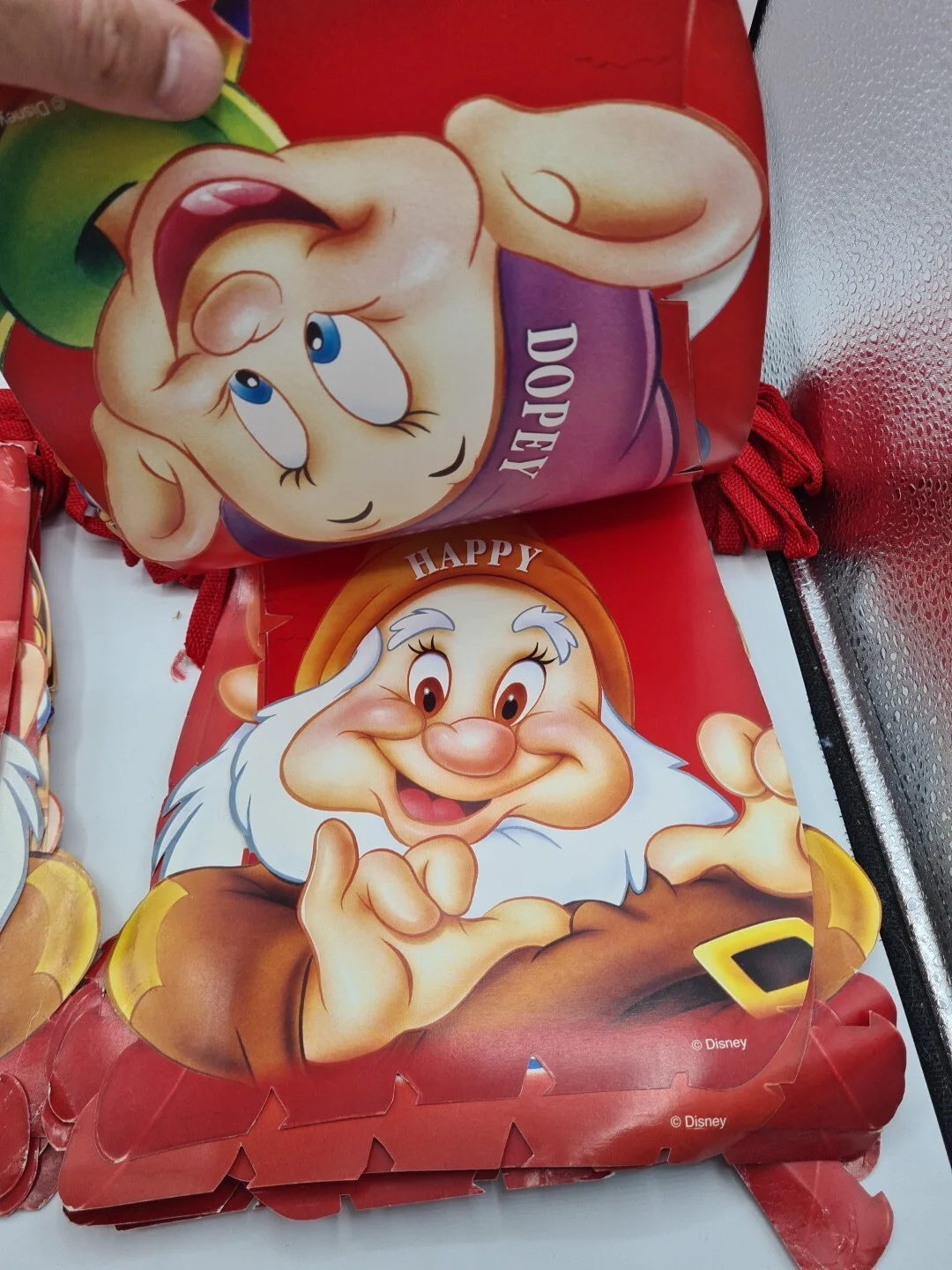 Disneys SNOW WHITE AND THE SEVEN DWARFS DVD Shop Advertising Banners Bunting A6, изображение 4