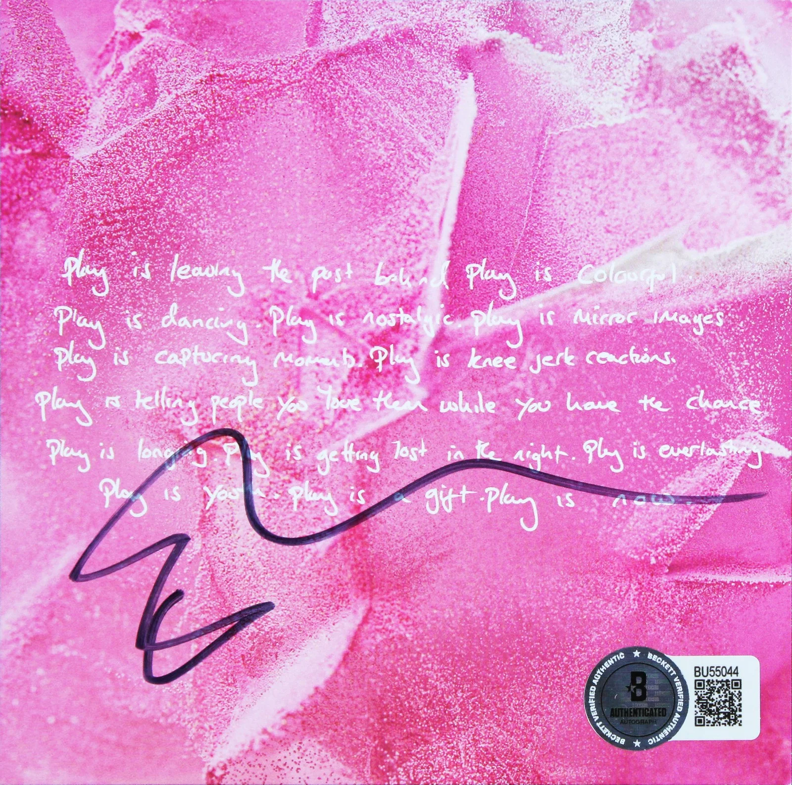 Ed Sheeran — Ed Sheeran Authentic Signed Play Cd Insert W/ Disk Autographed BAS, image 2