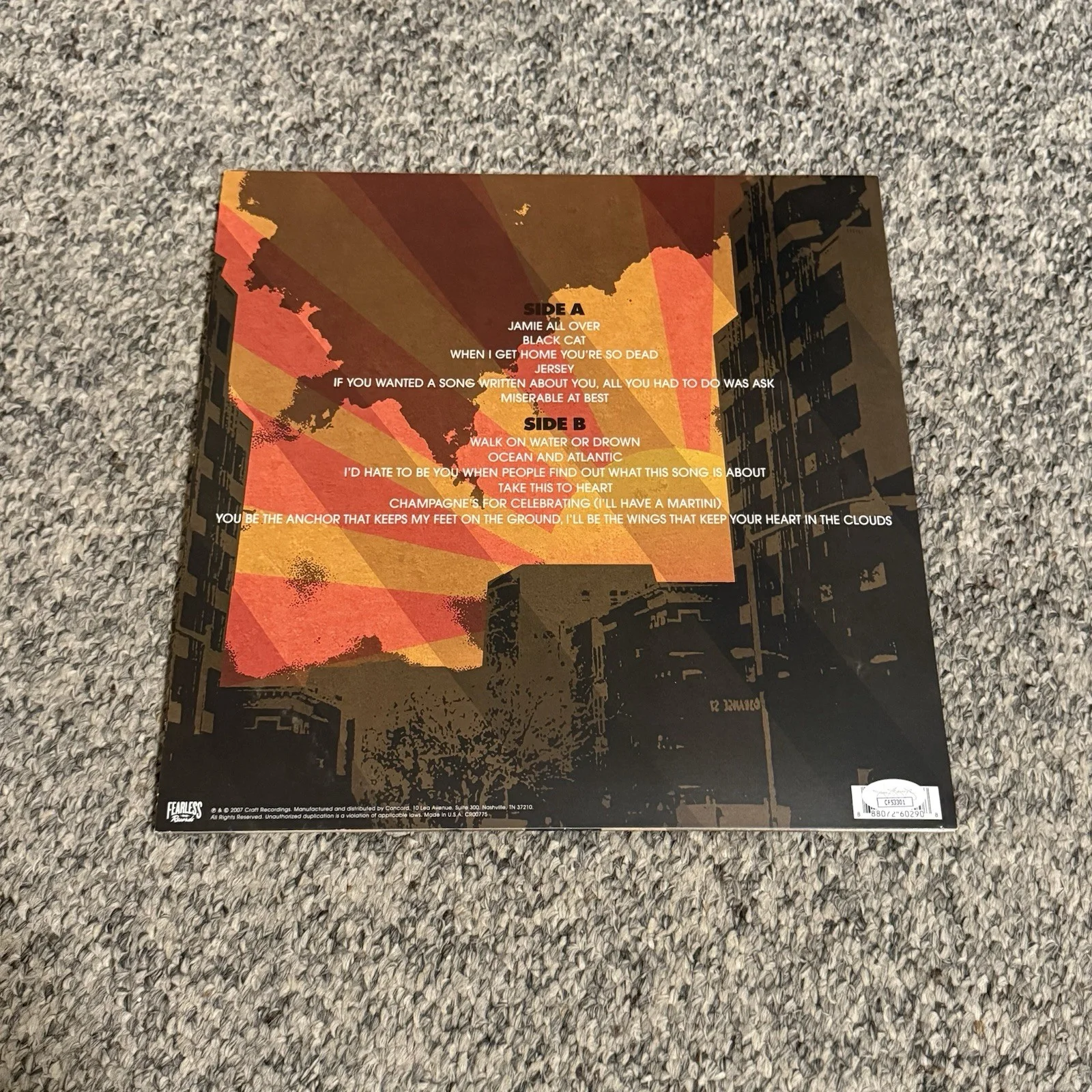 MAYDAY PARADE SIGNED A LESSON IN ROMANTICS VINYL RECORD AUTOGRAPHED JSA COA, image 2