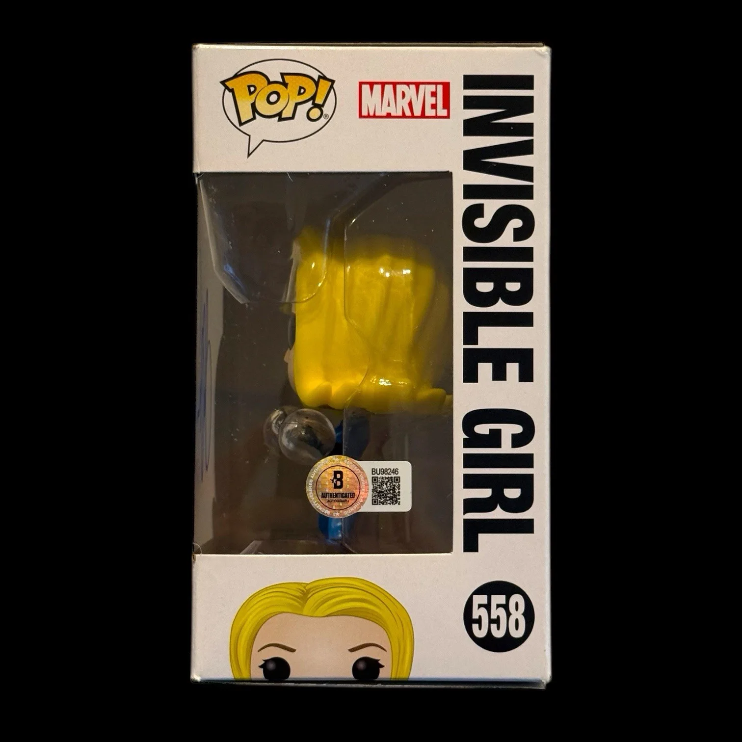 Jessica Alba Signed Invisible Girl #568 Funko Pop BAS Beckett COA Autograph, изображение 2