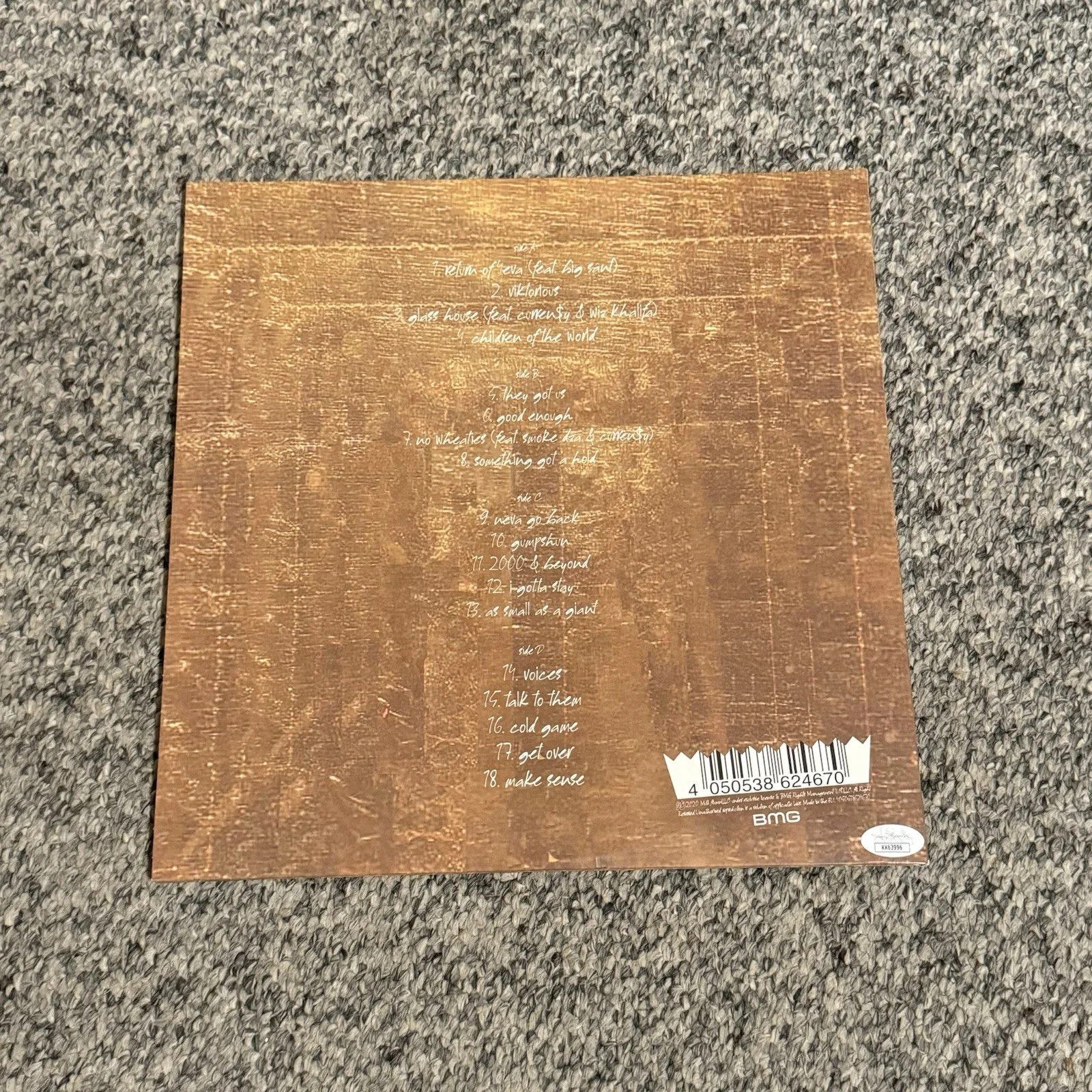 Big K.R.I.T Signed Record LP KRIT Wuz Here COA, image 3