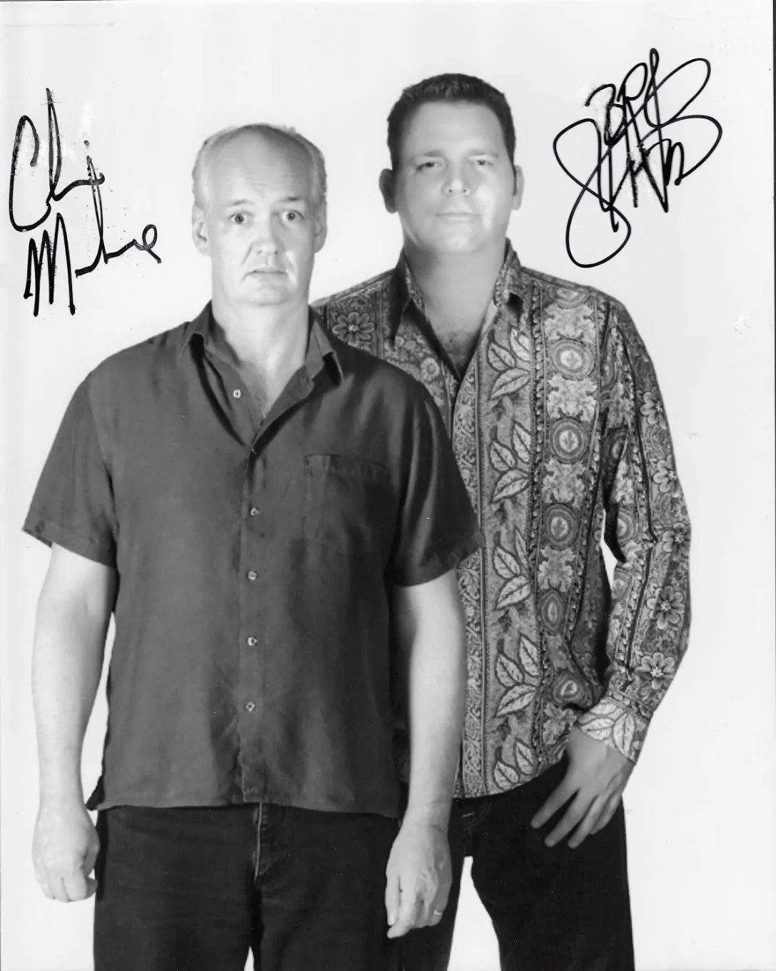 Colin Mochrie — Colin Mochrie & Brad Sherwood REAL hand SIGNED Photo COA Whose Line Anyway #2