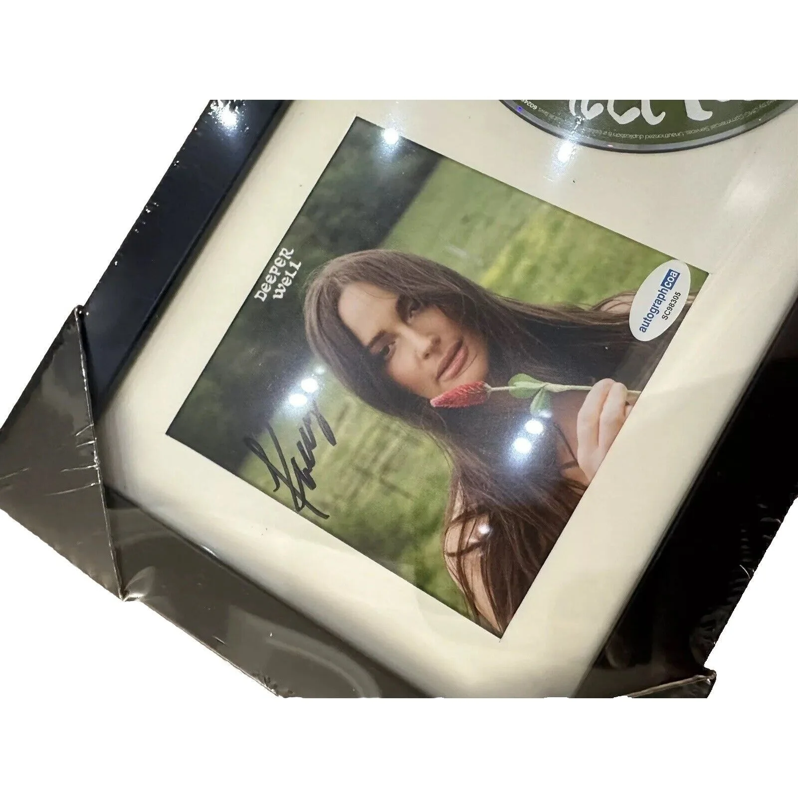 SIGNED Kacey Musgraves Autographed Deeper Well CD 12x7 in Frame w/ COA ACOA, image 2