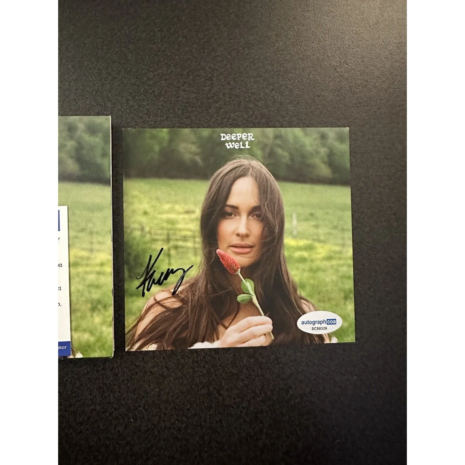 SIGNED Kacey Musgraves Autographed Deeper Well CD COA ACOA #SC98326, image 2