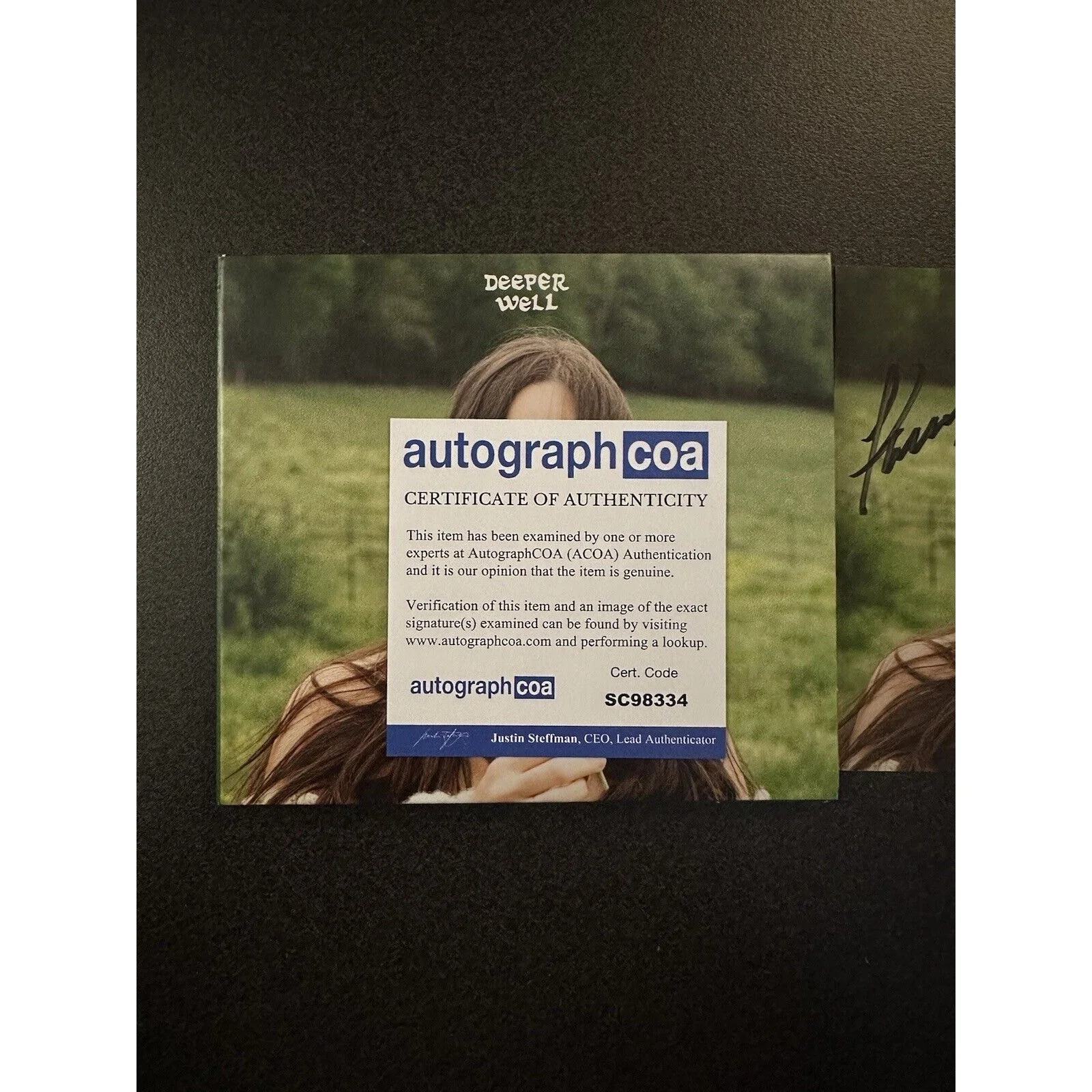 AUTOGRAPHED Kacey Musgraves SIGNED Deeper Well CD COA ACOA #SC98334, image 3