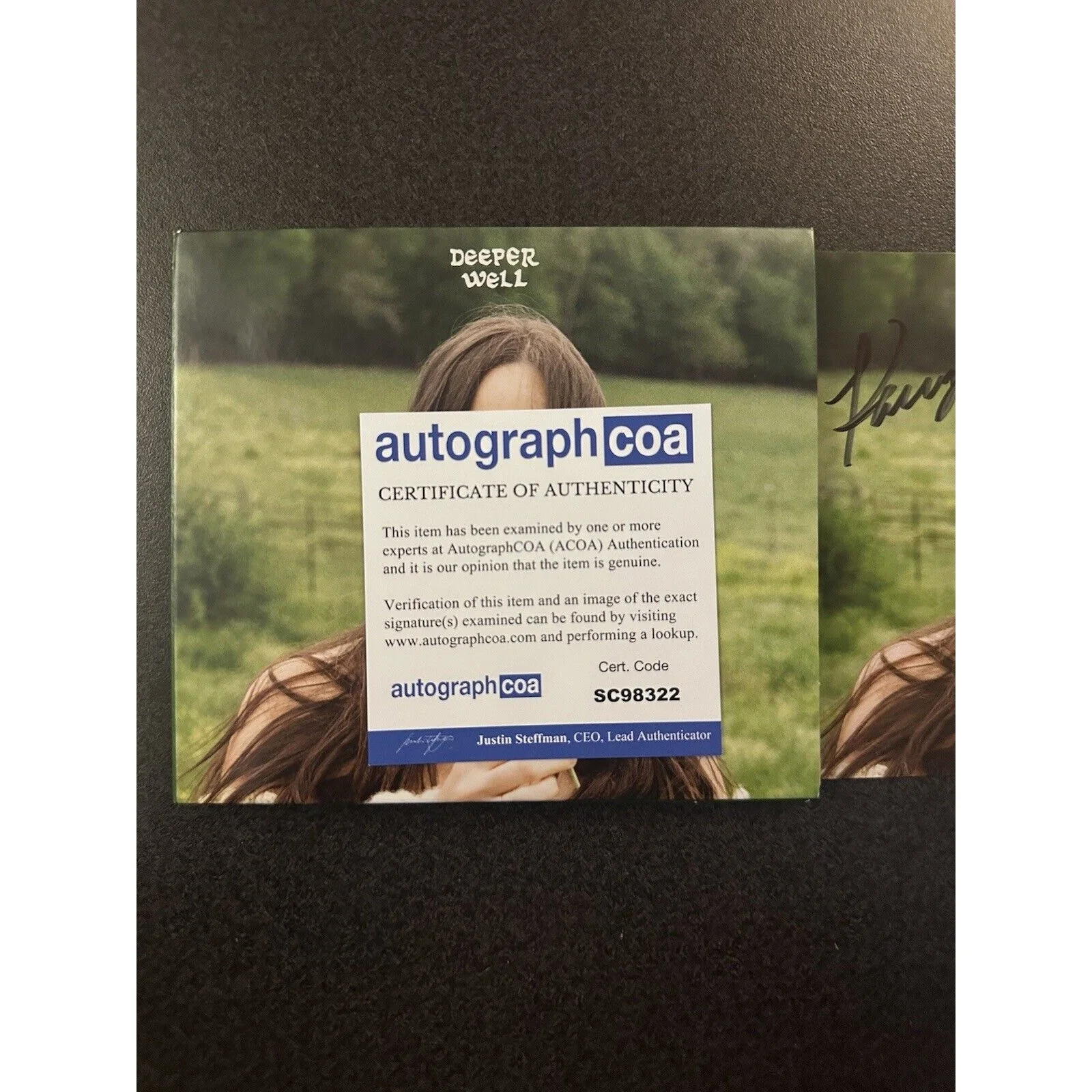 Kacey Musgraves Deeper Well AUTOGRAPHED CD SIGNED COA ACOA #SC98322, image 3