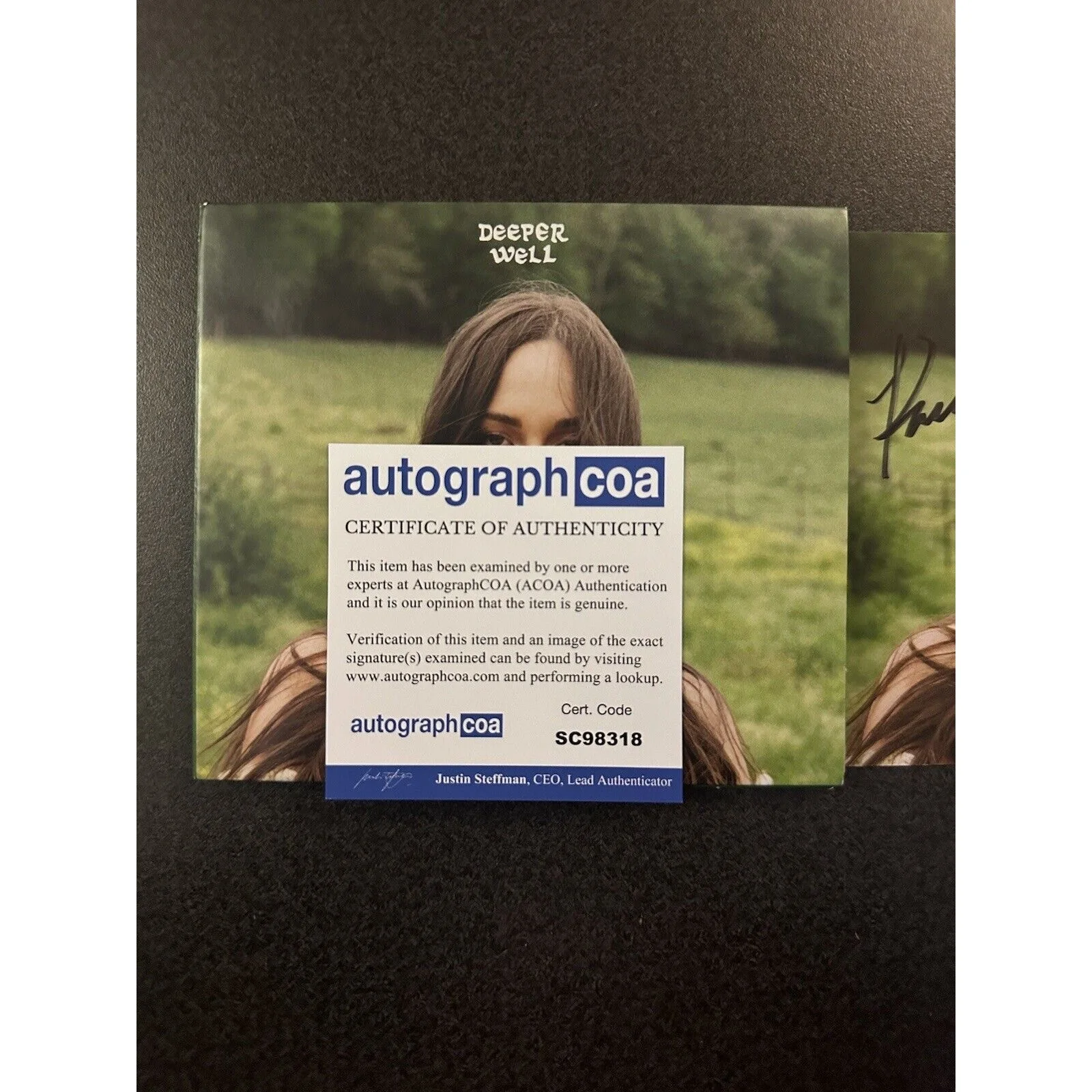 Kacey Musgraves Deeper Well AUTOGRAPHED CD COA ACOA #SC98318, image 3