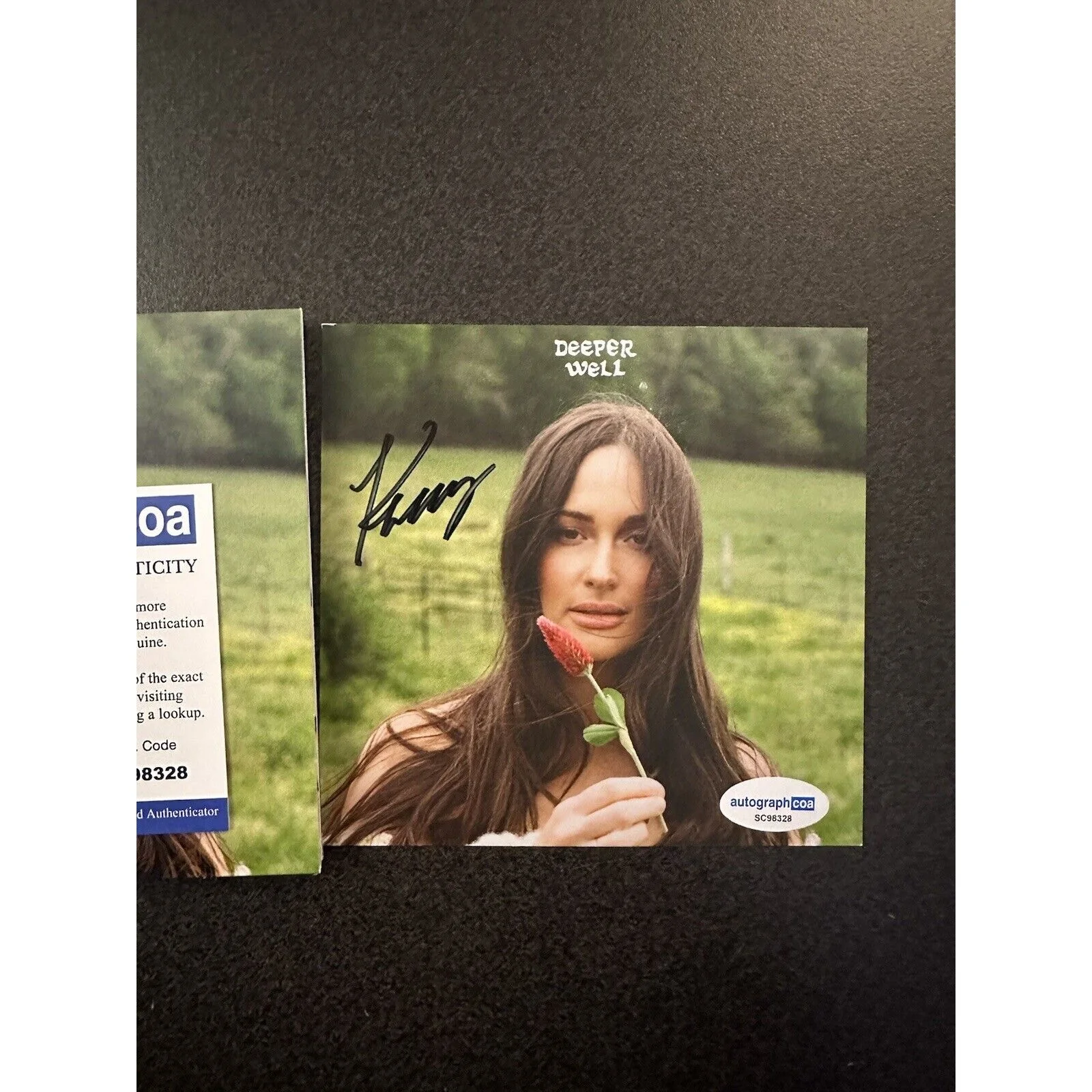 Kacey Musgraves Deeper Well SIGNED CD AUTOGRAPHED COA ACOA #SC98328, image 2