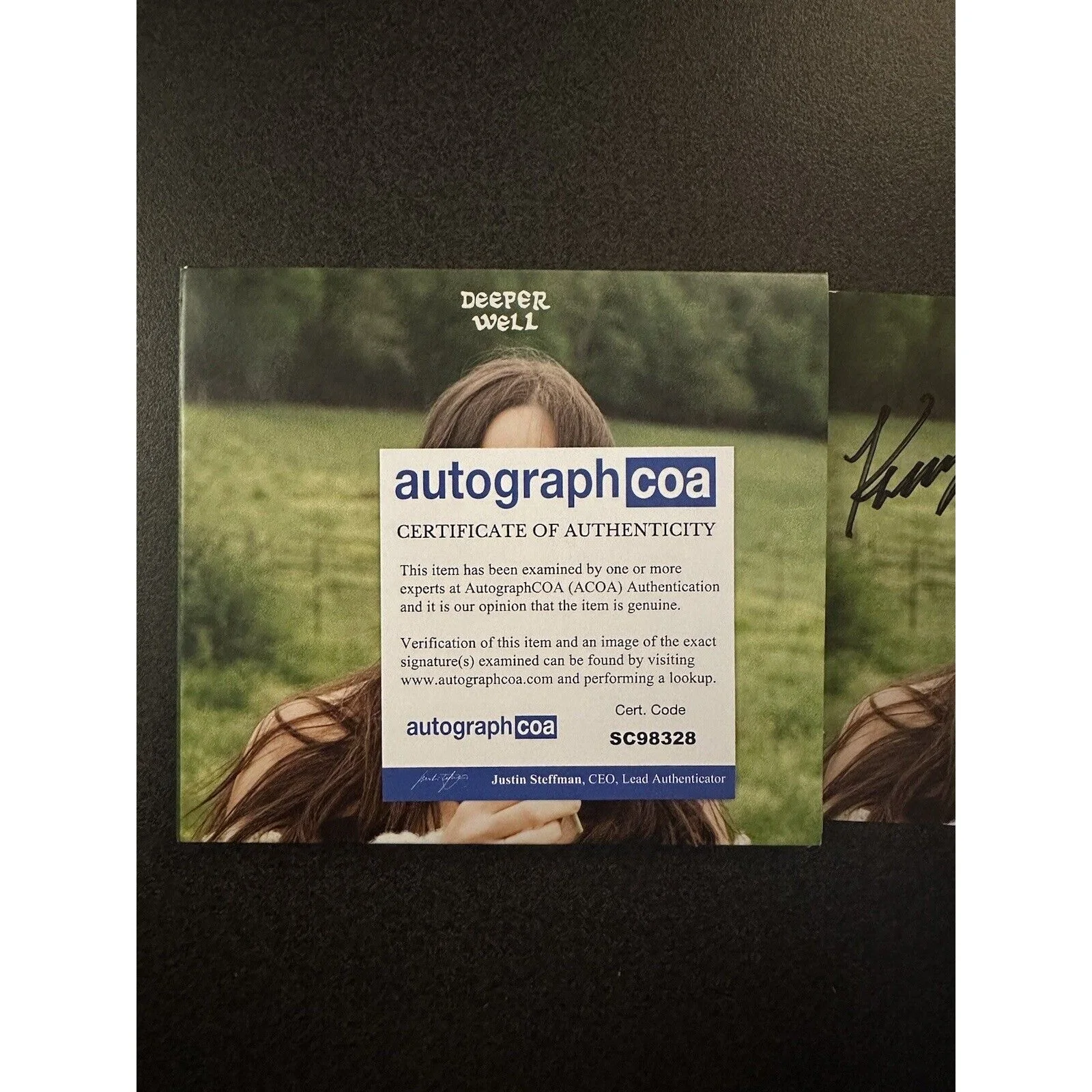 Kacey Musgraves Deeper Well SIGNED CD AUTOGRAPHED COA ACOA #SC98328, image 3