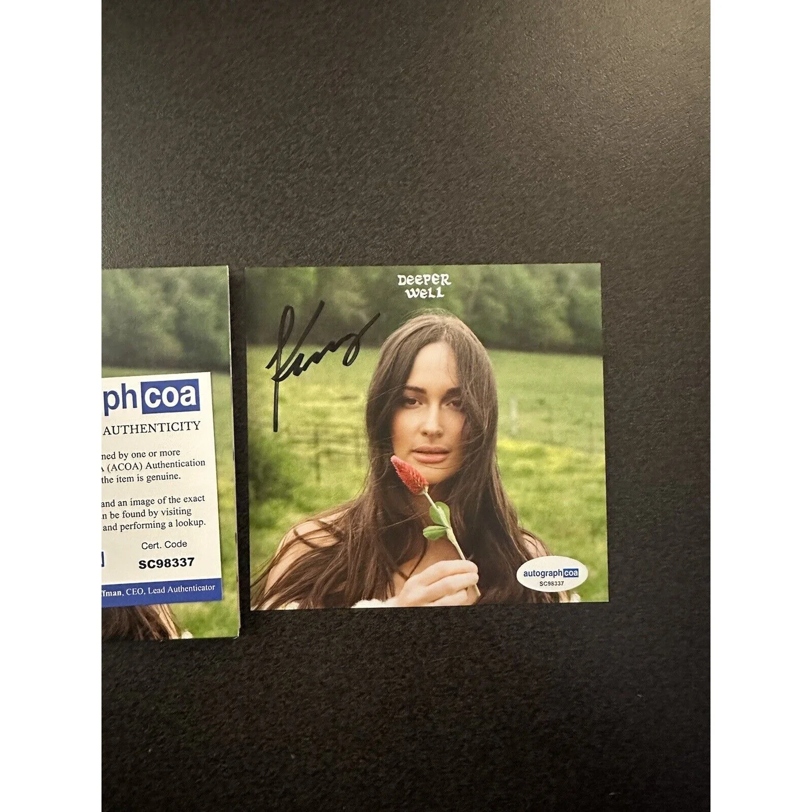 Kacey Musgraves Deeper Well AUTOGRAPHED CD SIGNED COA ACOA #SC98337, image 2