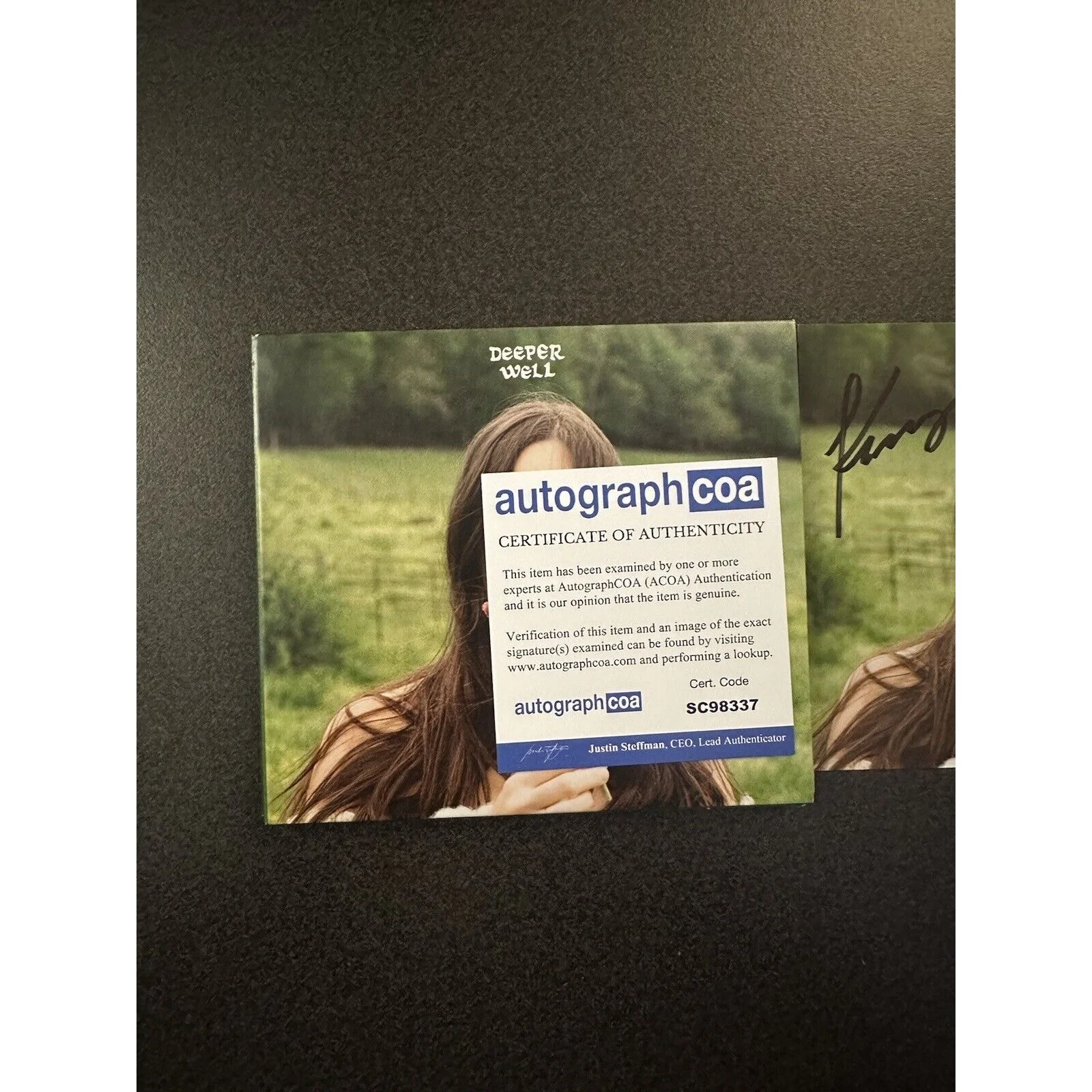 Kacey Musgraves Deeper Well AUTOGRAPHED CD SIGNED COA ACOA #SC98337, image 3
