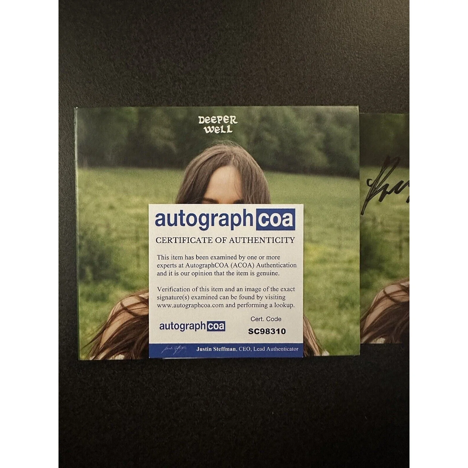 Kacey Musgraves Deeper Well AUTOGRAPHED CD SIGNED COA ACOA #SC98310, image 3