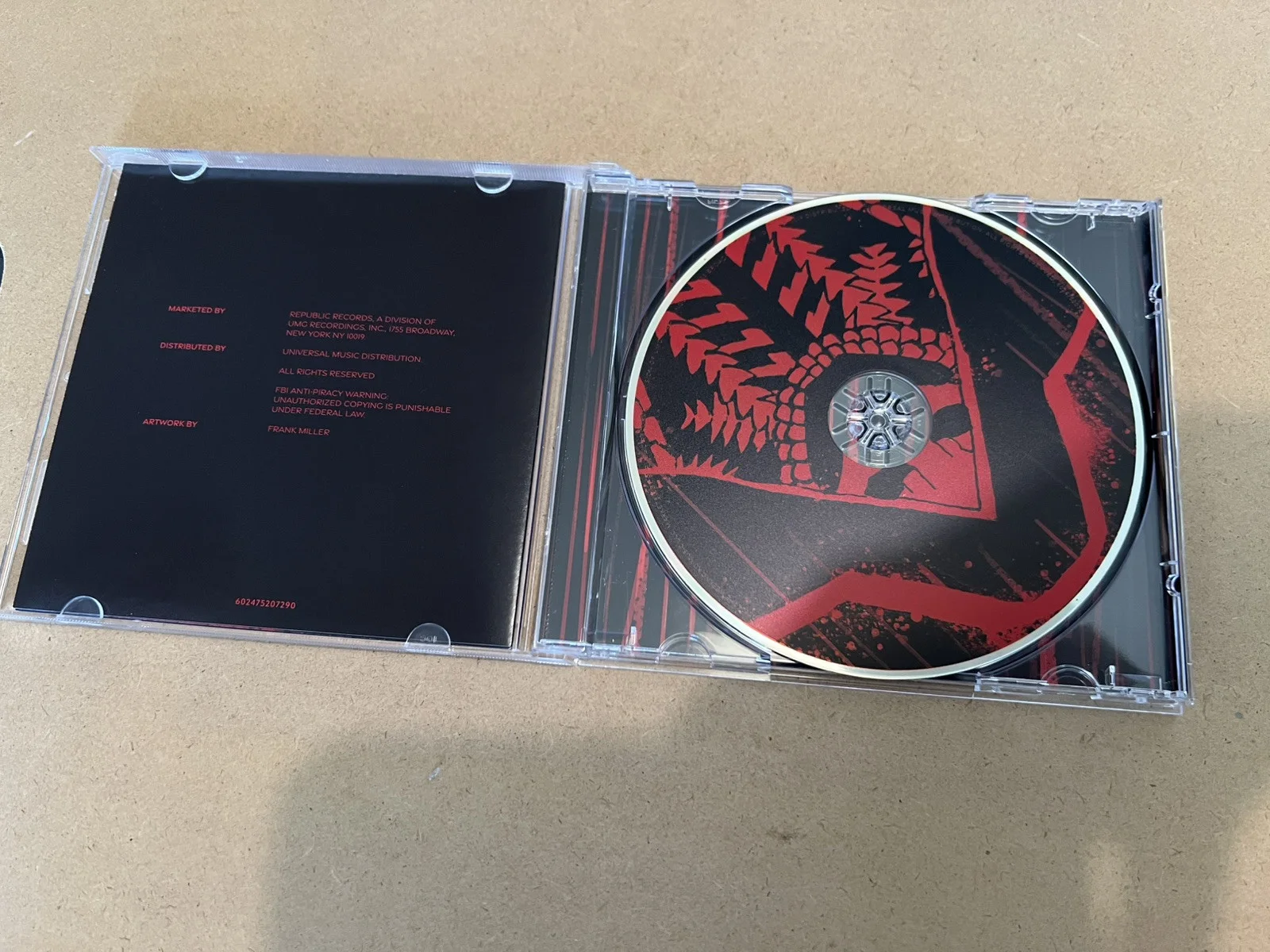 The Weekend x Frank Miller Hurry Up Tomorrow Signed Autograph Art Card & CD, изображение 3