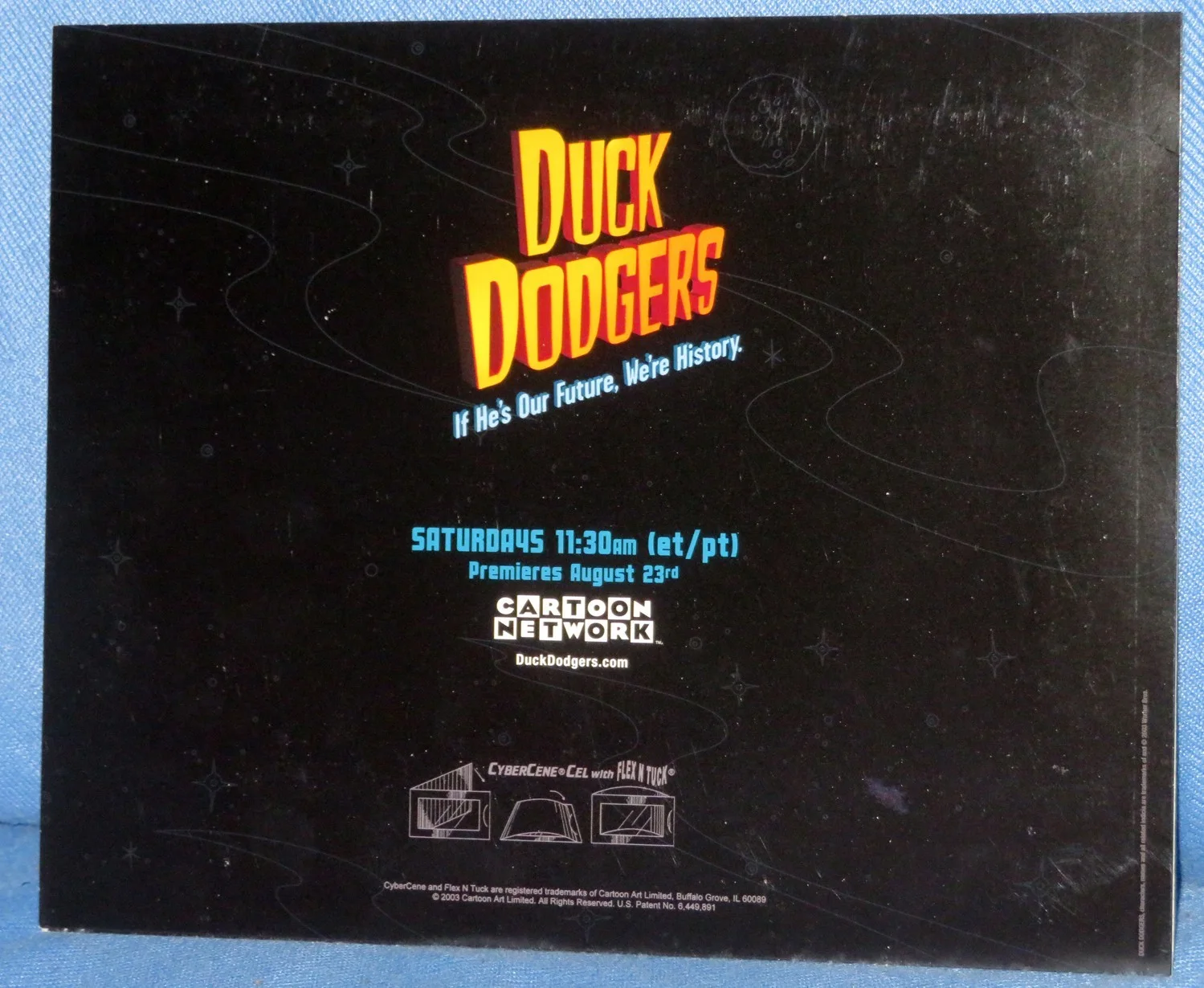 Bob Bergen — SIGNED "Duck Dodgers" CyberCene CEL - BOB BERGEN Cadet in "DUCK DODGERS" 2003, изображение 4