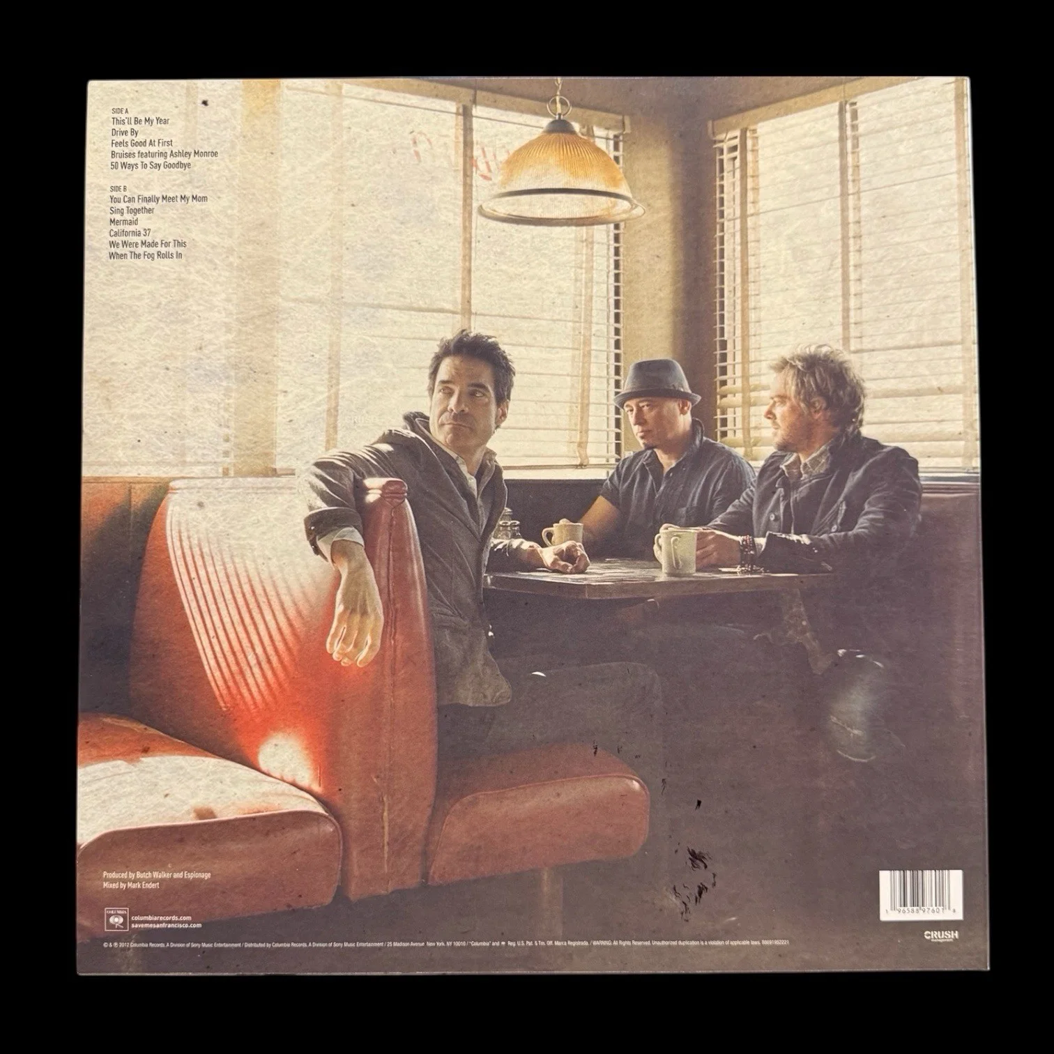 Pat Monahan Signed California 37 Vinyl Album BAS Beckett COA Train Autograph, image 2