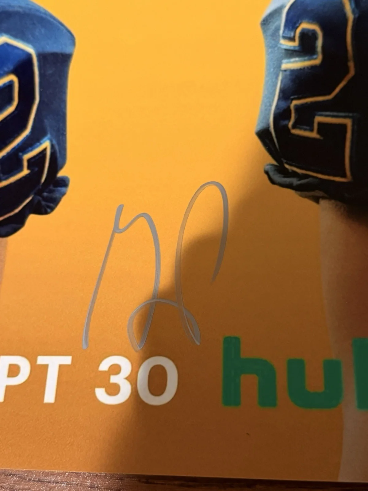 GLEN POWELL SIGNED CHAD POWERS 12X18 MOVIE POSTER PHOTO JSA COA, image 3