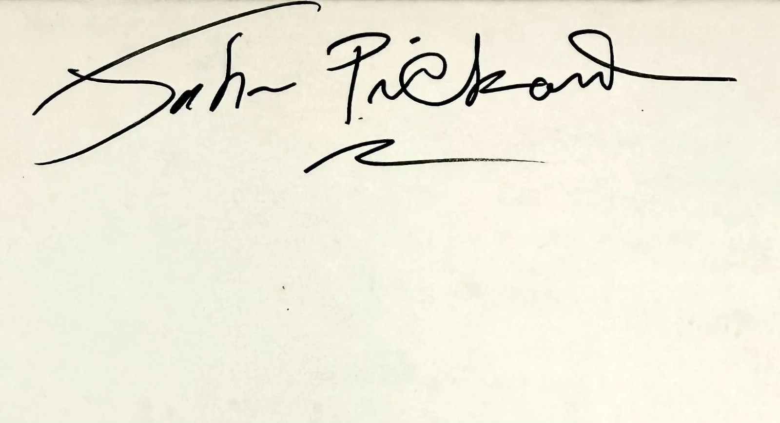John Pickard — JOHN PICKARD Signed Autographed 4" x 6" INDEX CARD Boots and Saddles FORT YUMA, изображение 2
