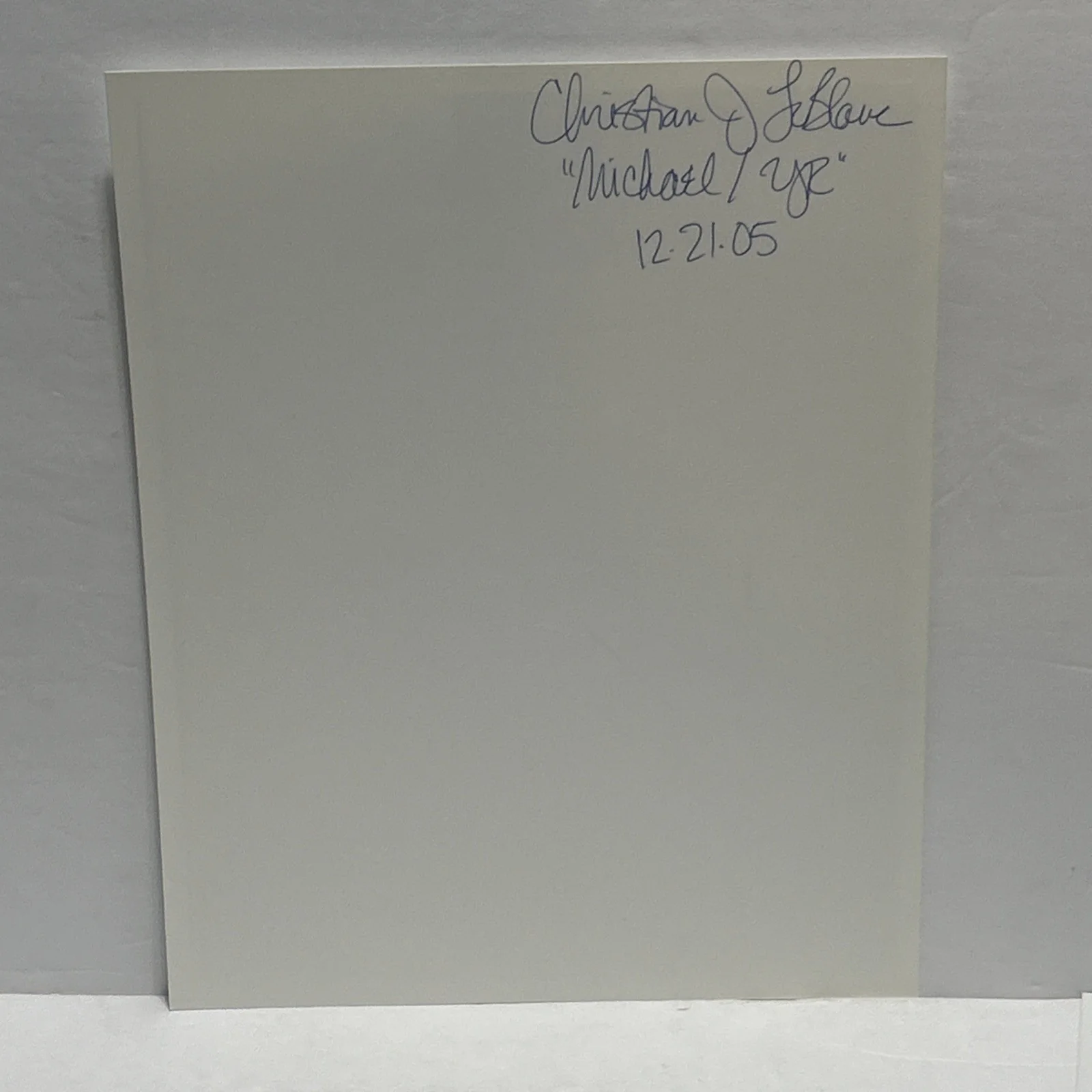 Christian LeBlanc — Christian LeBlanc -Michael HAND SIGNED/AUTOGRAPH Young & the Restless Soap Opera, image 2