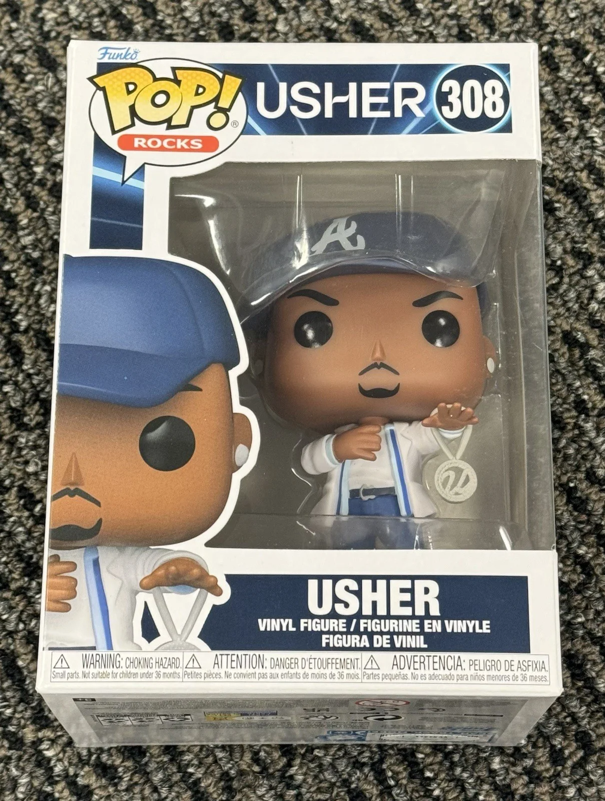 Usher Raymond Signed Autographed Funko Pop Rocks #308 JSA Authentic Inscriptions, image 2