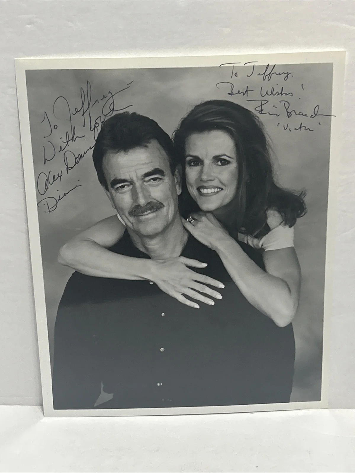 Eric Braeden & Alex Donnelley Soap Opera stars — DUAL signed autograph ERIC BRAEDEN Alex Donnelley photo Y&R Soap Opera