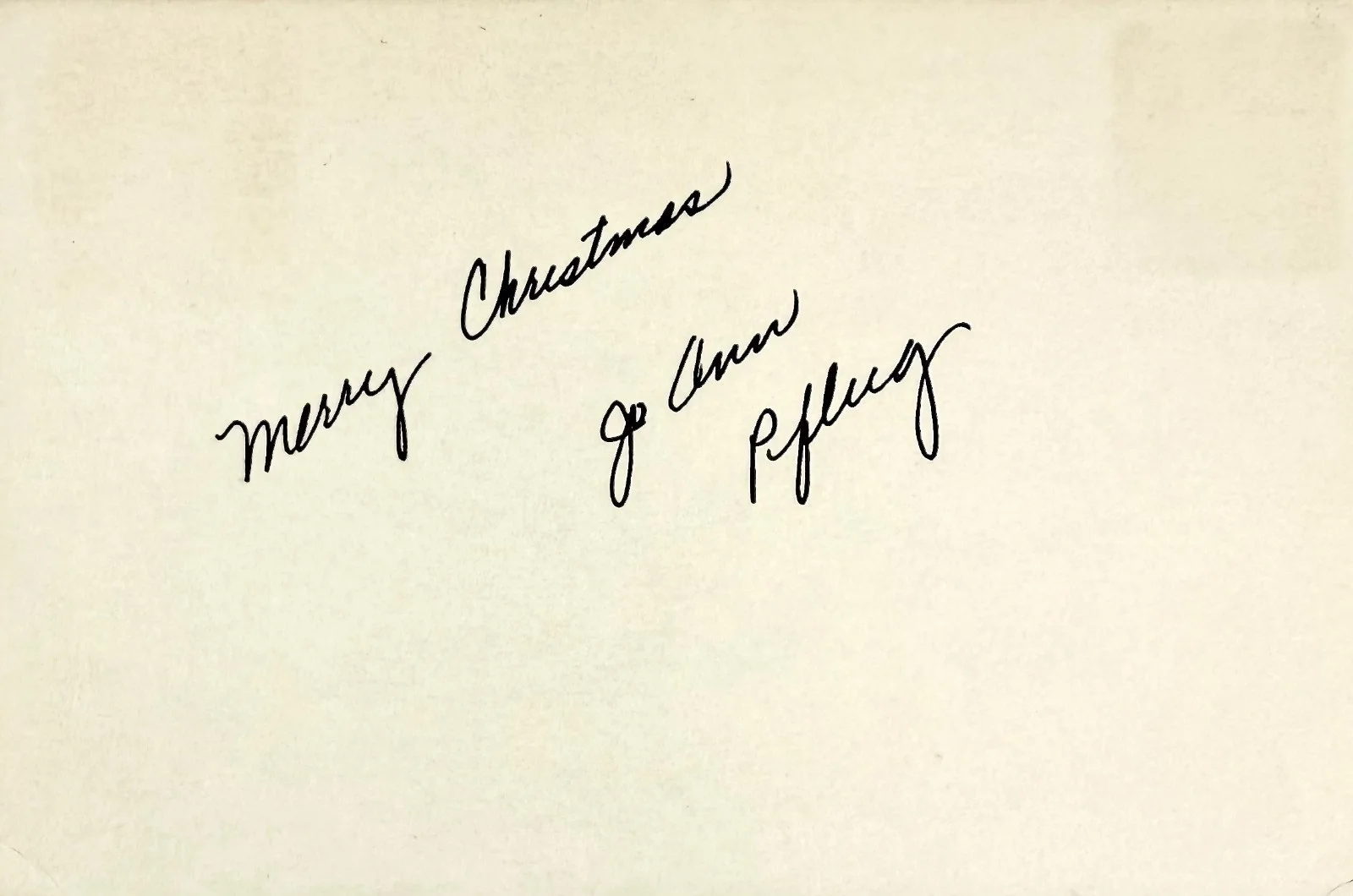 Jo Ann Pflug — JO ANN PFLUG Signed Autographed 4" x 6" INDEX CARD RITUALS The Fall Guy M*A*S*H, изображение 4