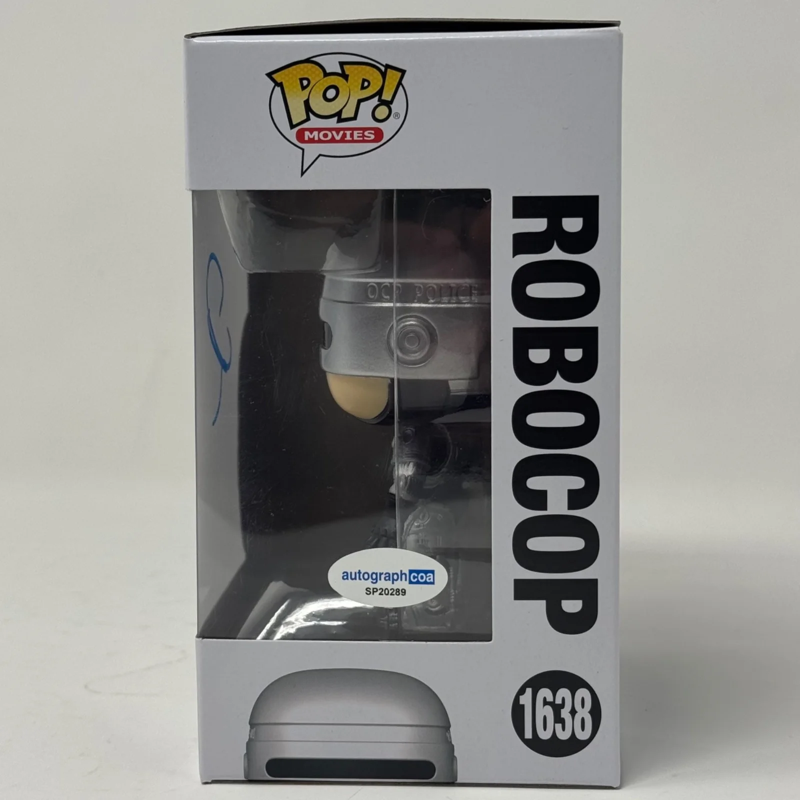 Joel Kinnaman — Joel Kinnaman Signed RoboCop Funko Pop Robocop #1638 Autograph ACOA COA, изображение 2