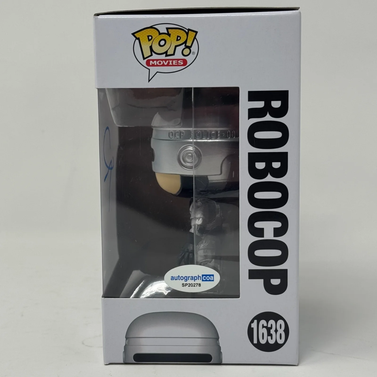 Joel Kinnaman — Joel Kinnaman Signed RoboCop Funko Pop Robocop #1638 Autograph ACOA COA, изображение 4
