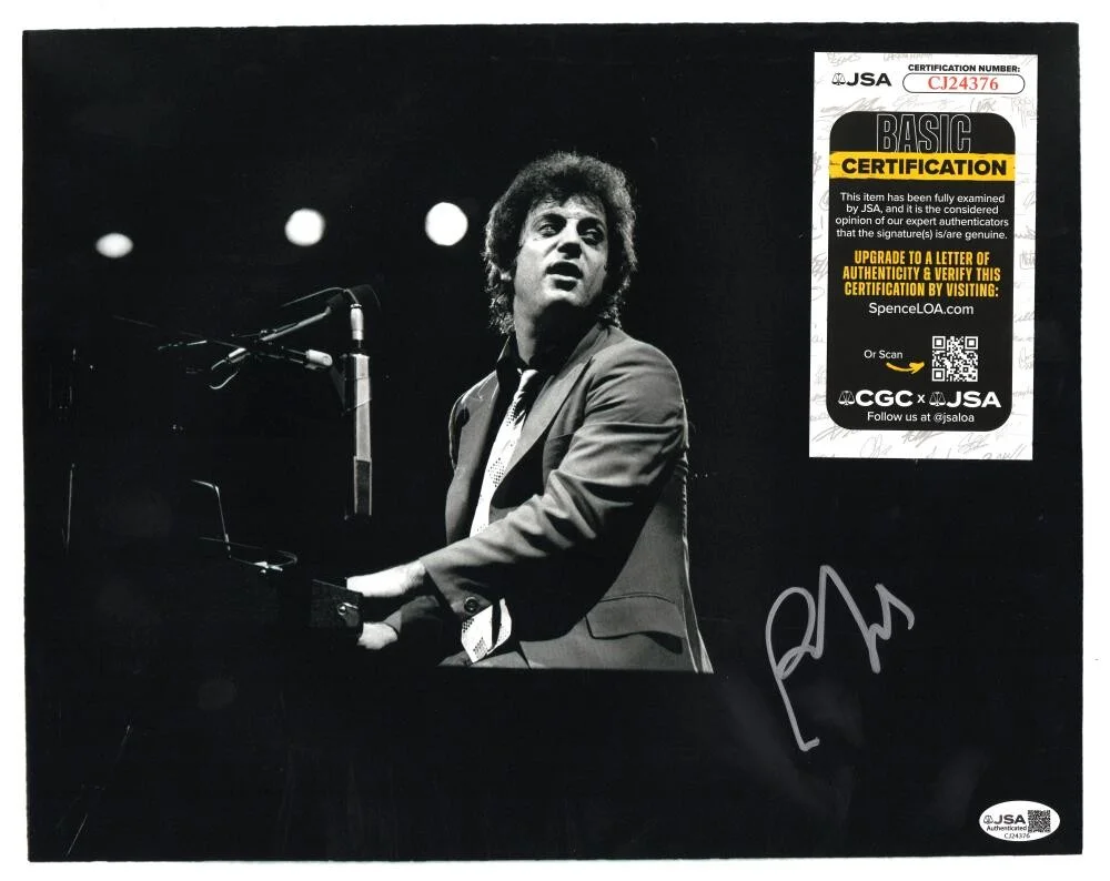 Billy Joel — Billy Joel Signed Autograph 11x14 Photo - Iconic Image of The Piano Man JSA COA, изображение 2